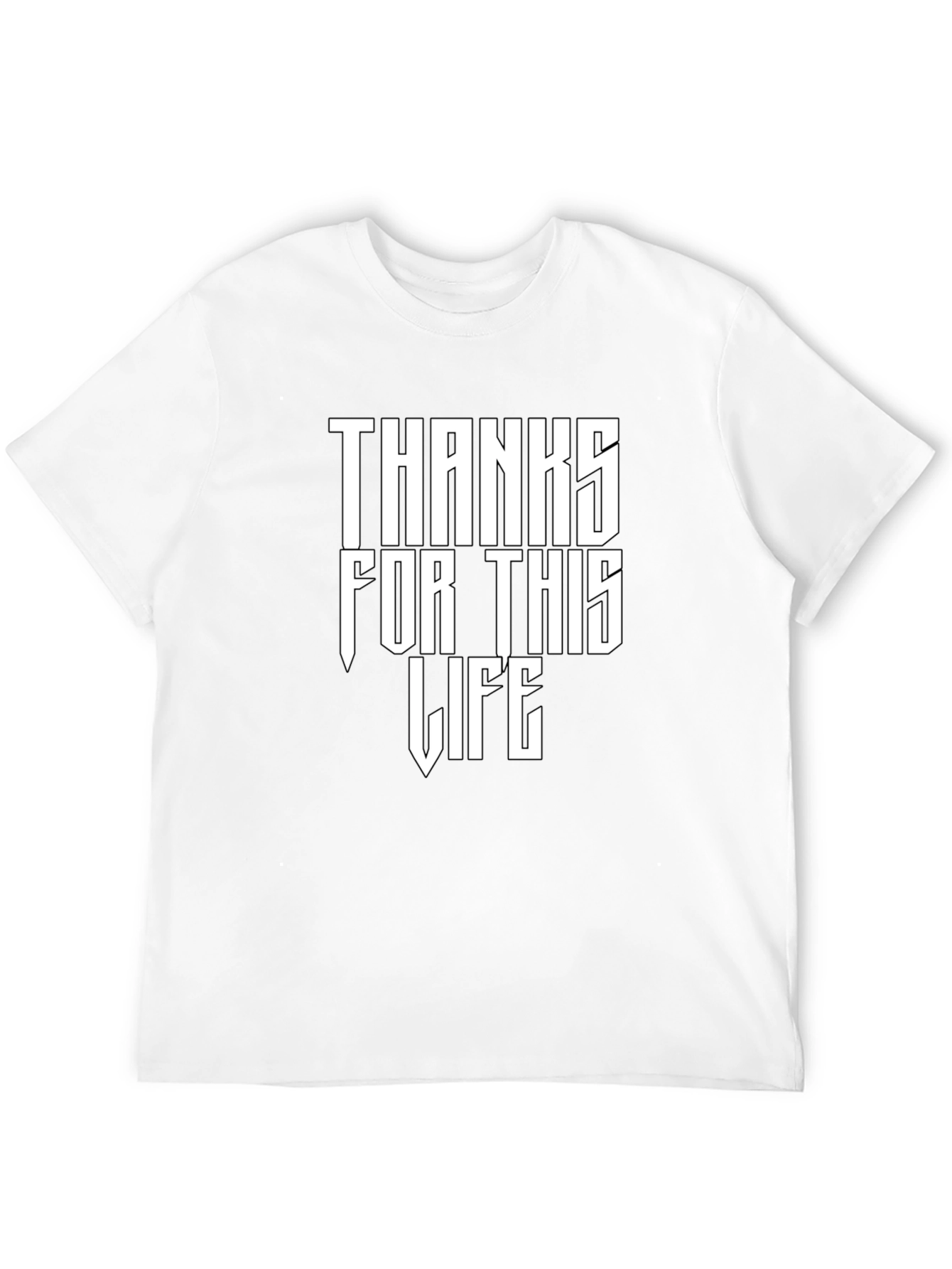 Thanks For This Life Graphic Tee - Black