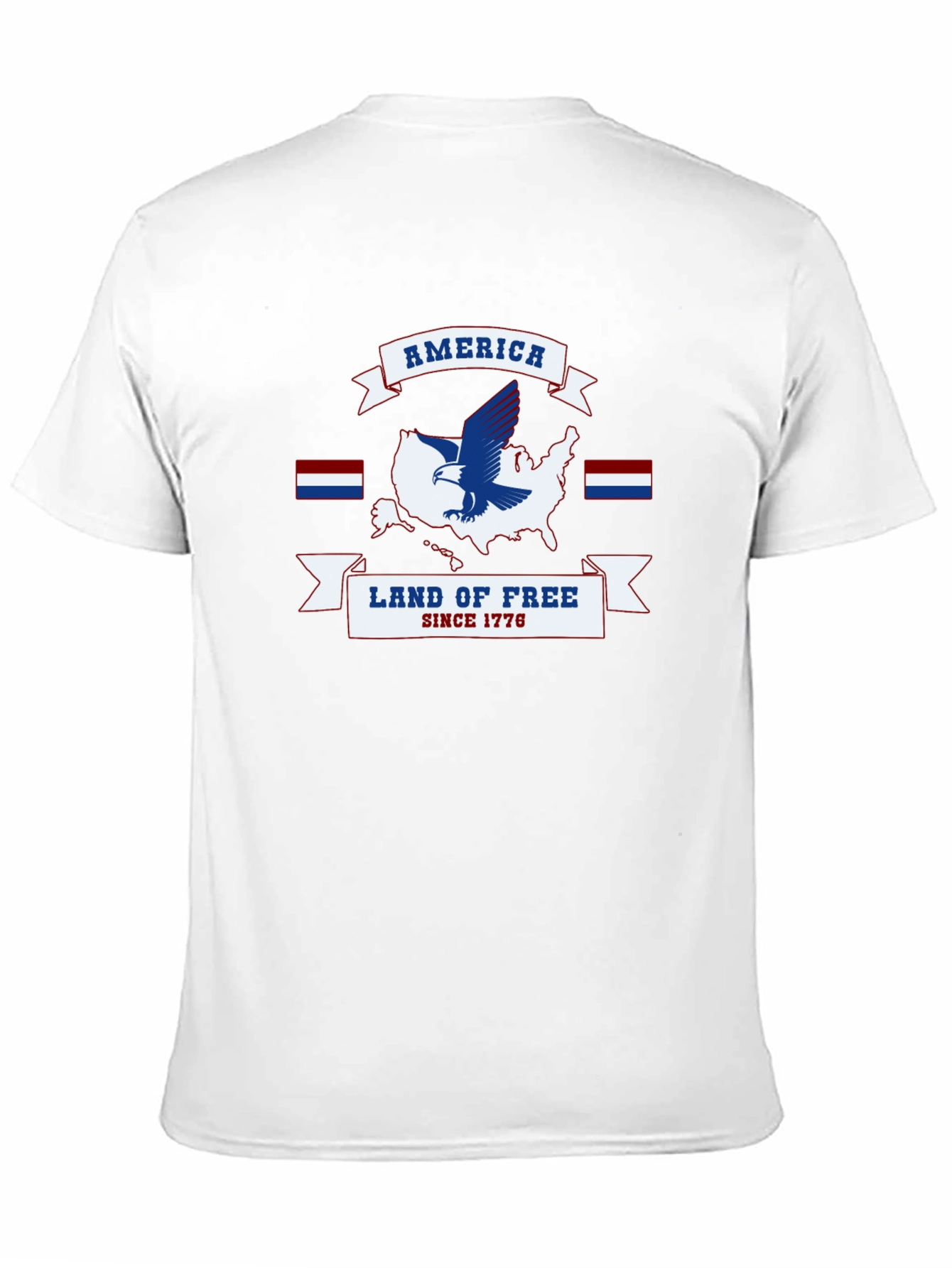 America Land of Free Patriotic T-Shirt