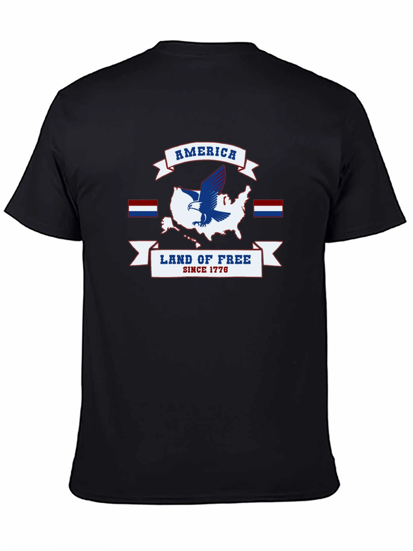 America Land of Free Patriotic T-Shirt