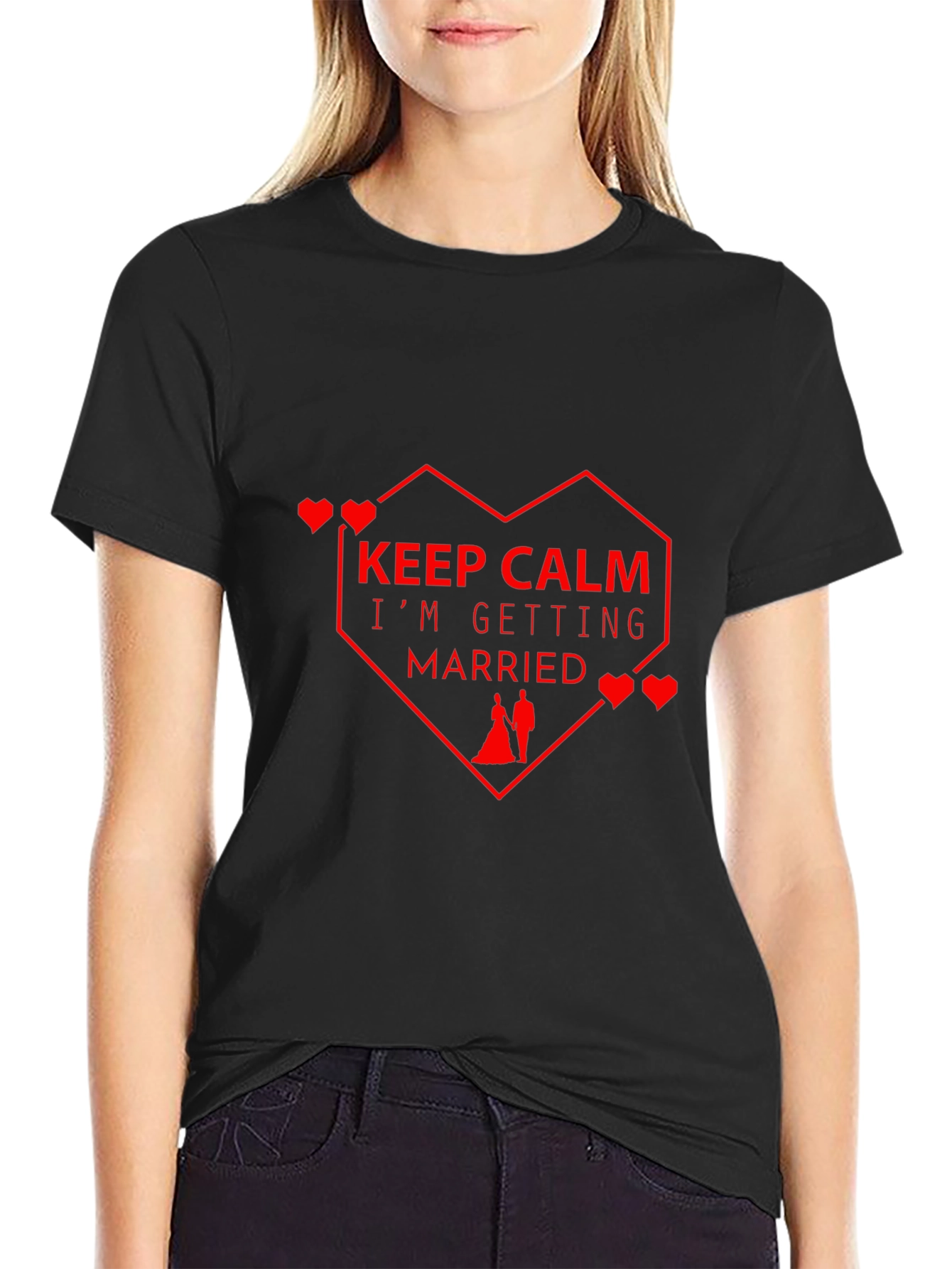 Keep Calm Im Getting Married Black T-Shirt