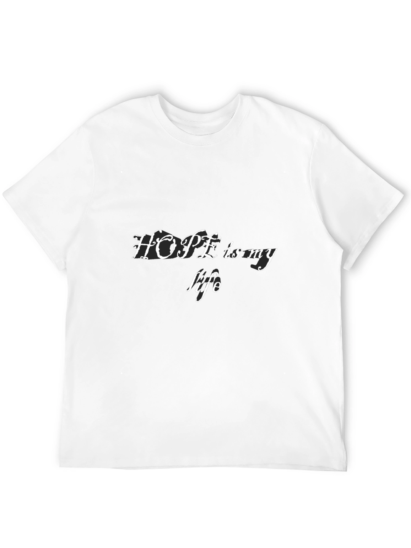 Hope Is My Life - Mens Black T-Shirt