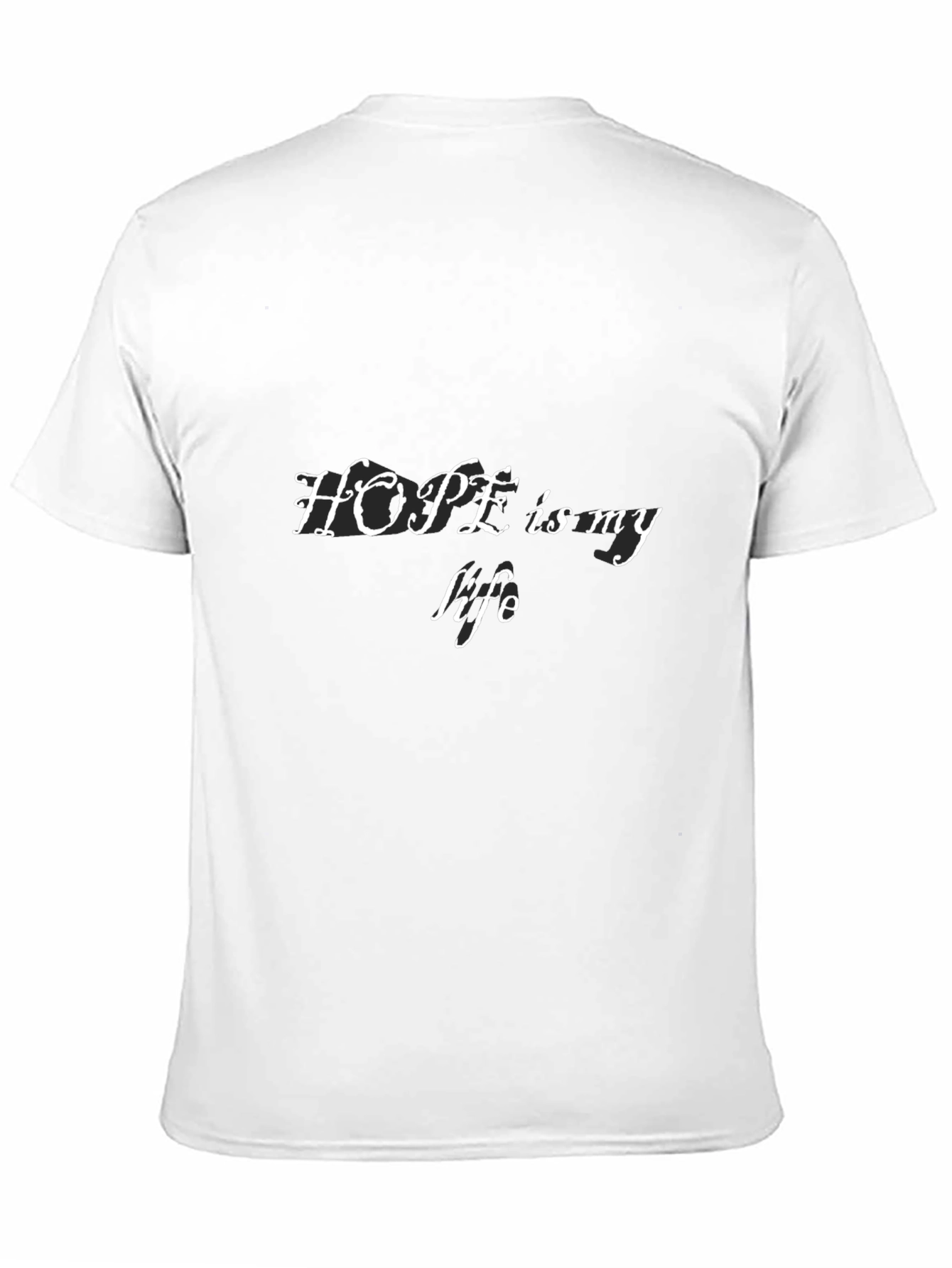 Hope Is My Life - Mens Black T-Shirt