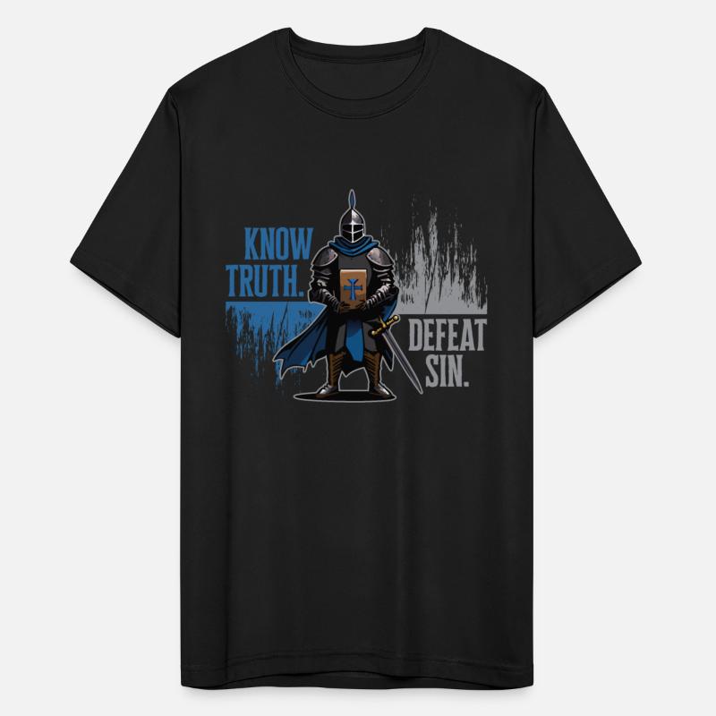 Know Truth Defeat Sin Christian Medieval Knight