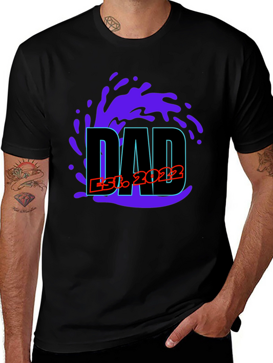 Dad Est. 2022 T-Shirt - New Dad Gift
