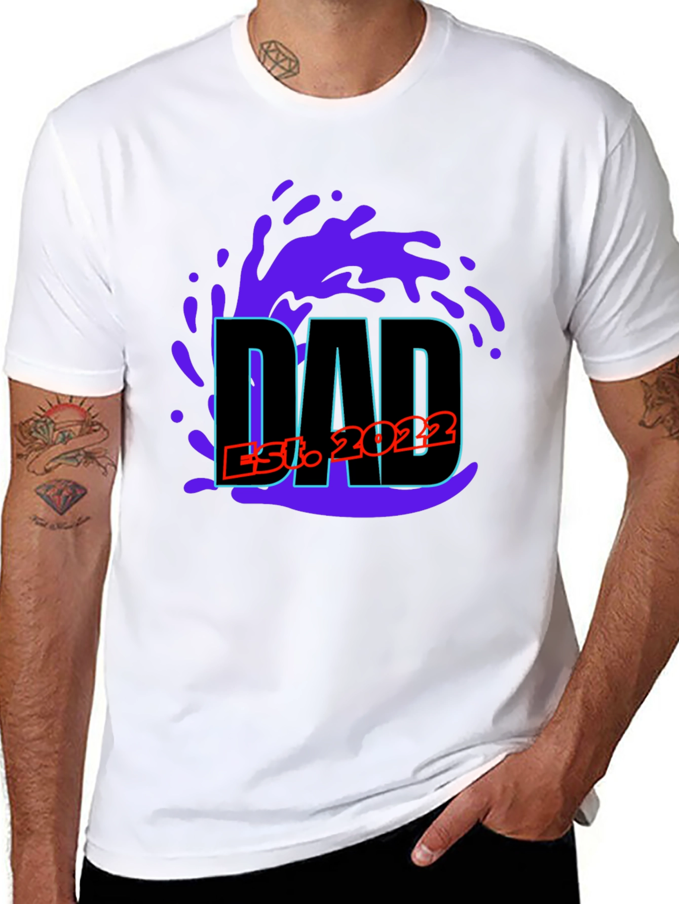 Dad Est. 2022 T-Shirt - New Dad Gift