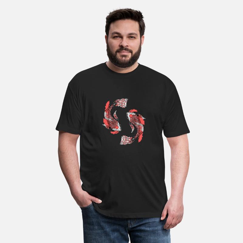 Koi fish yin and yang symbol red koi fishes