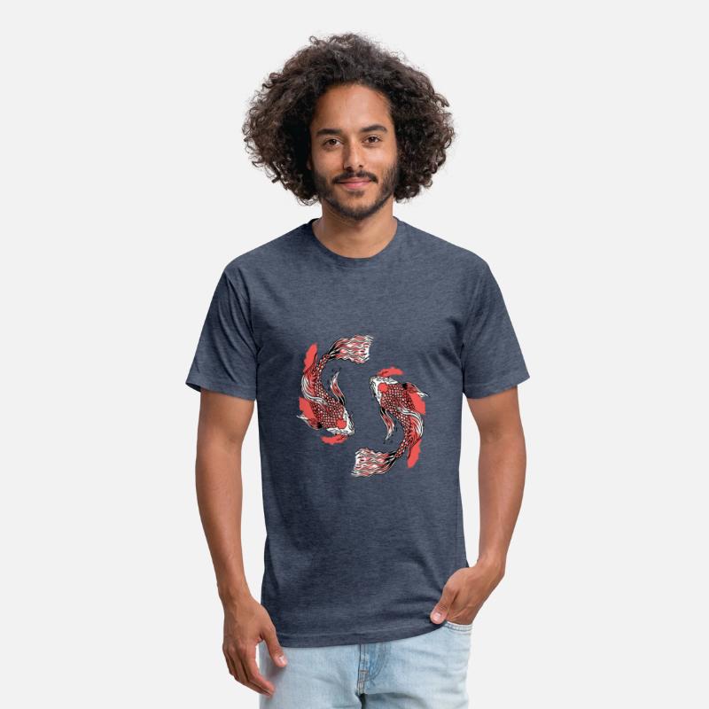 Koi fish yin and yang symbol red koi fishes