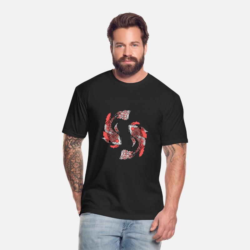 Koi fish yin and yang symbol red koi fishes