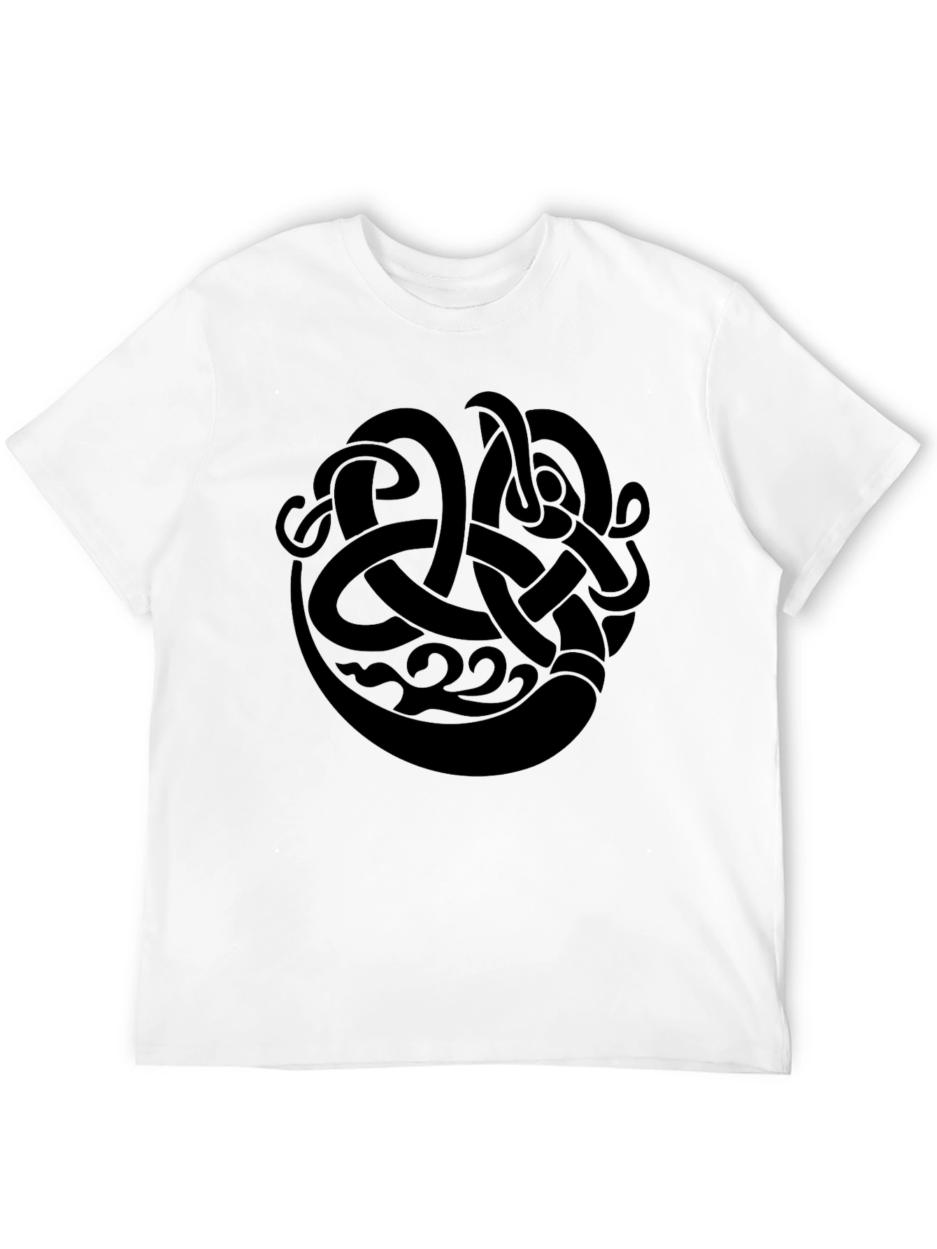 Black Celtic Knot Design T-Shirt