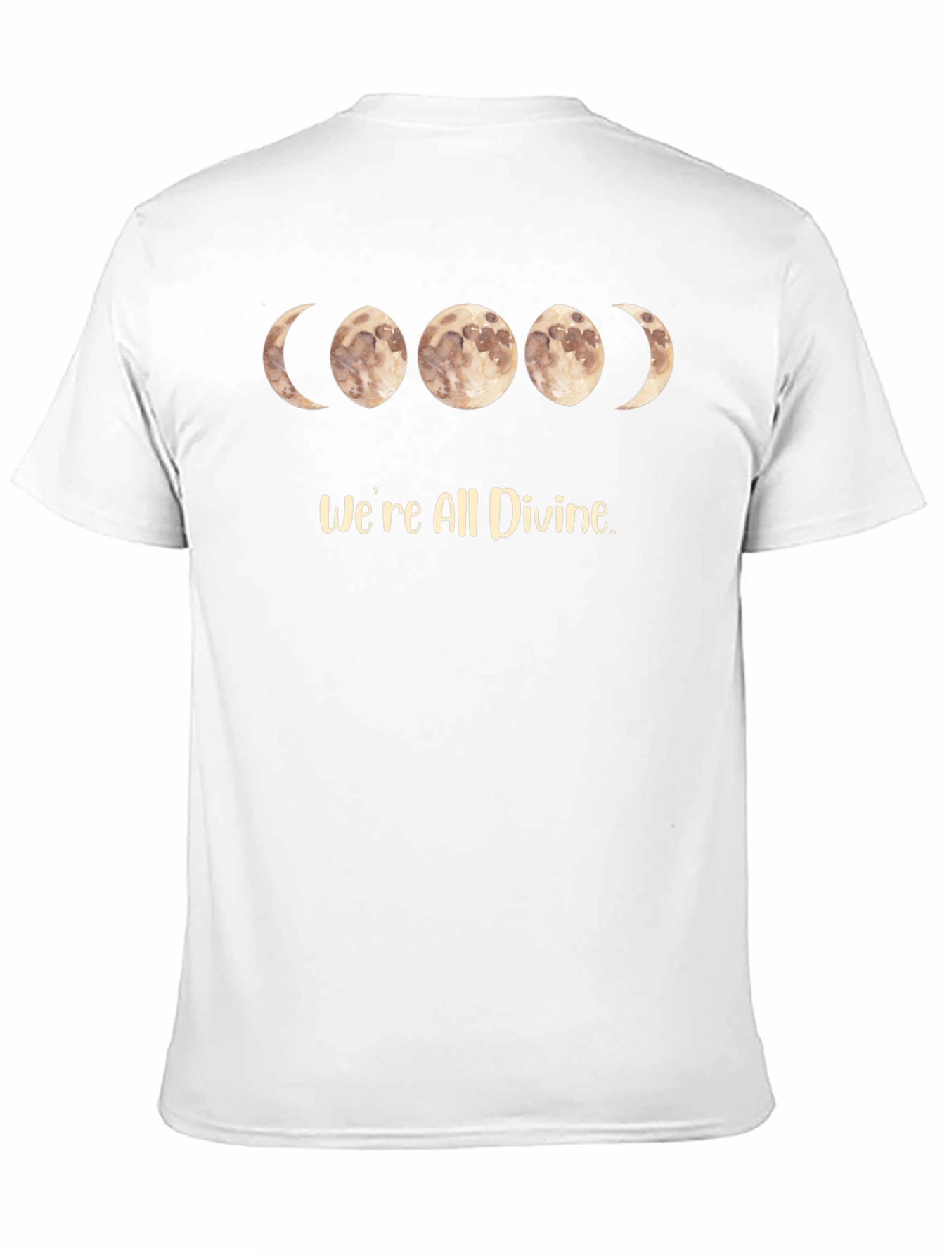 Divine Moon Phase Black T-Shirt