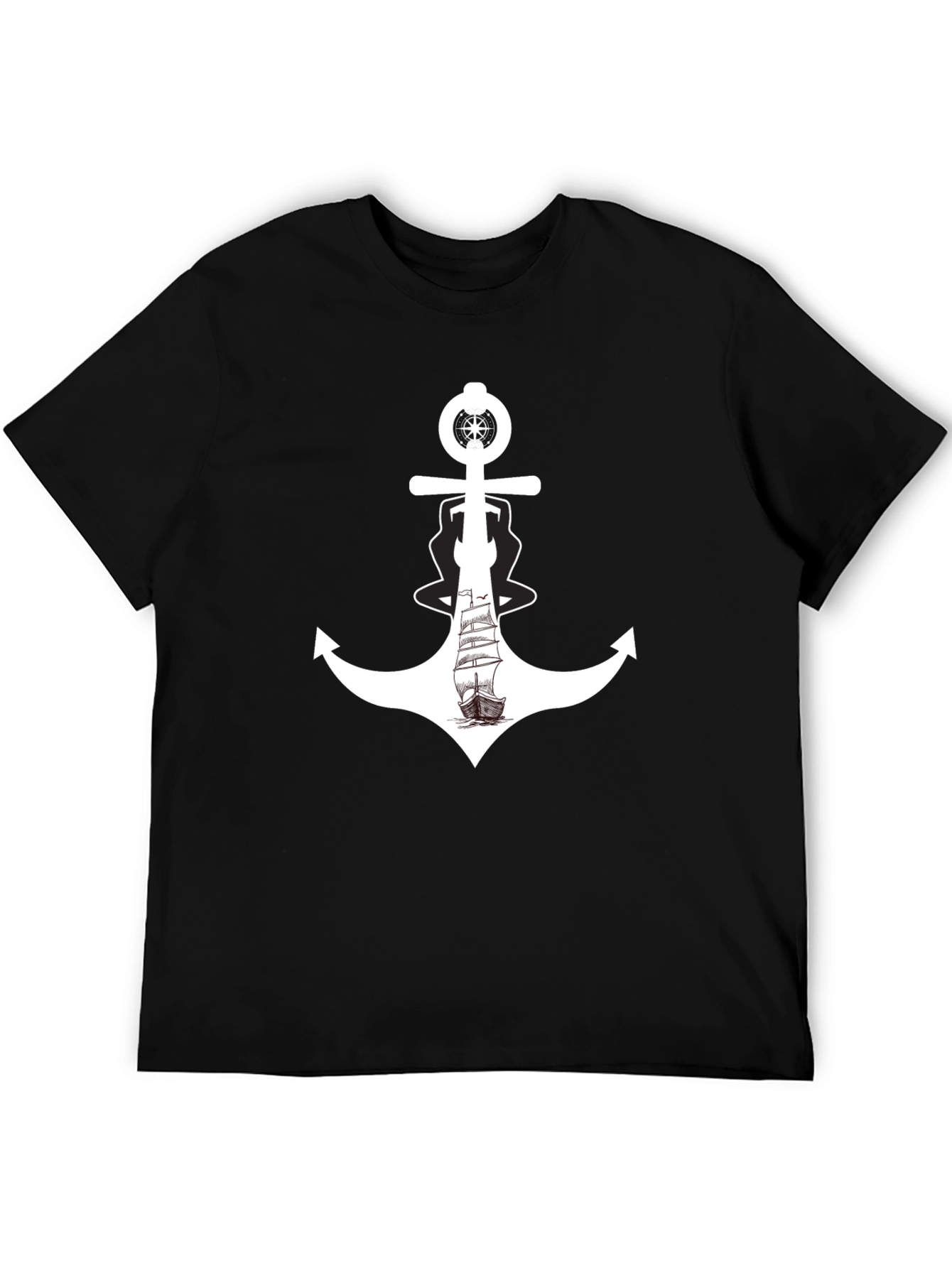 Nautical Anchor Ship Graphic Tee