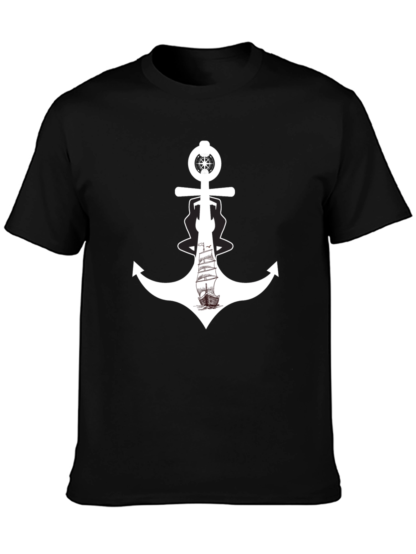 Nautical Anchor Ship Graphic Tee
