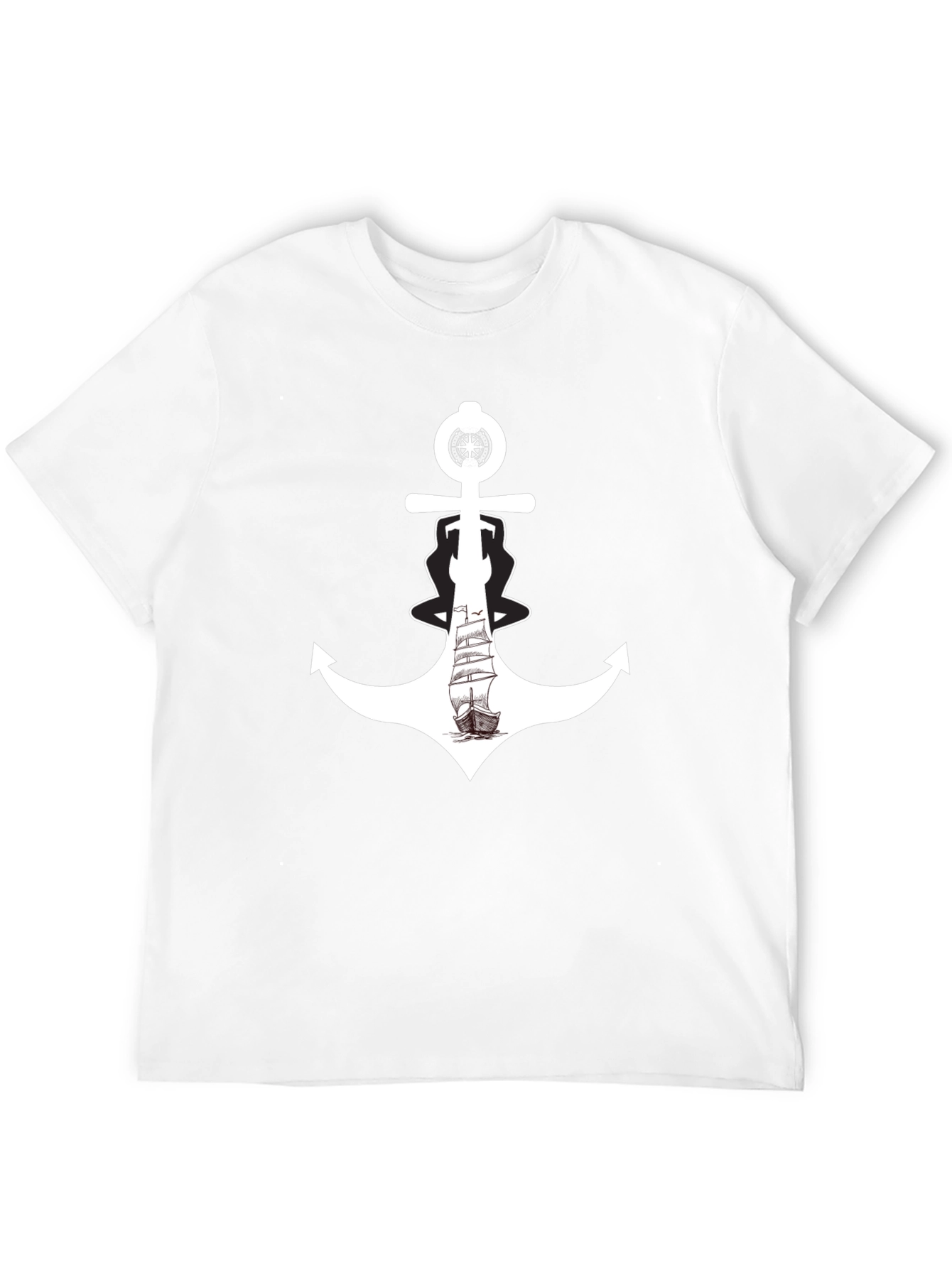 Nautical Anchor Ship Graphic Tee