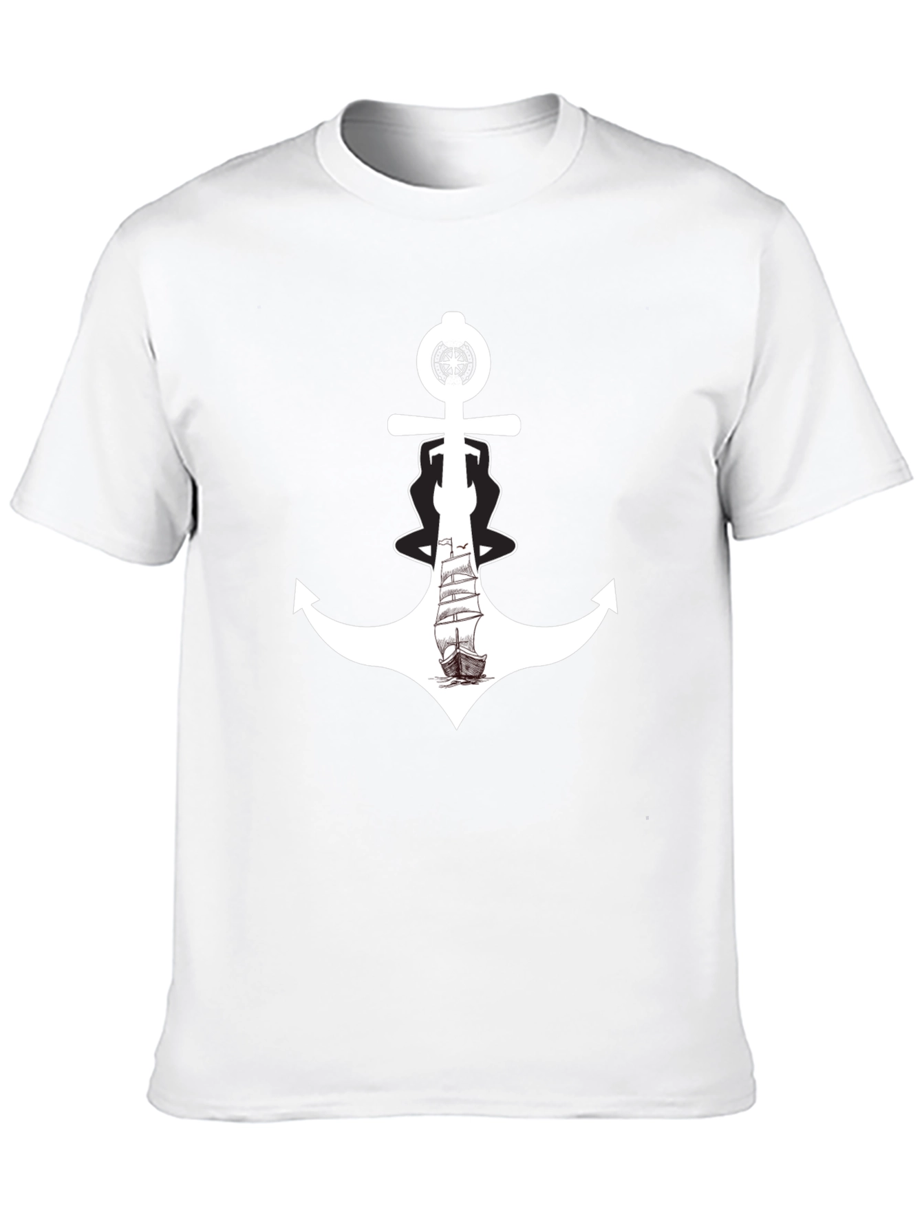Nautical Anchor Ship Graphic Tee