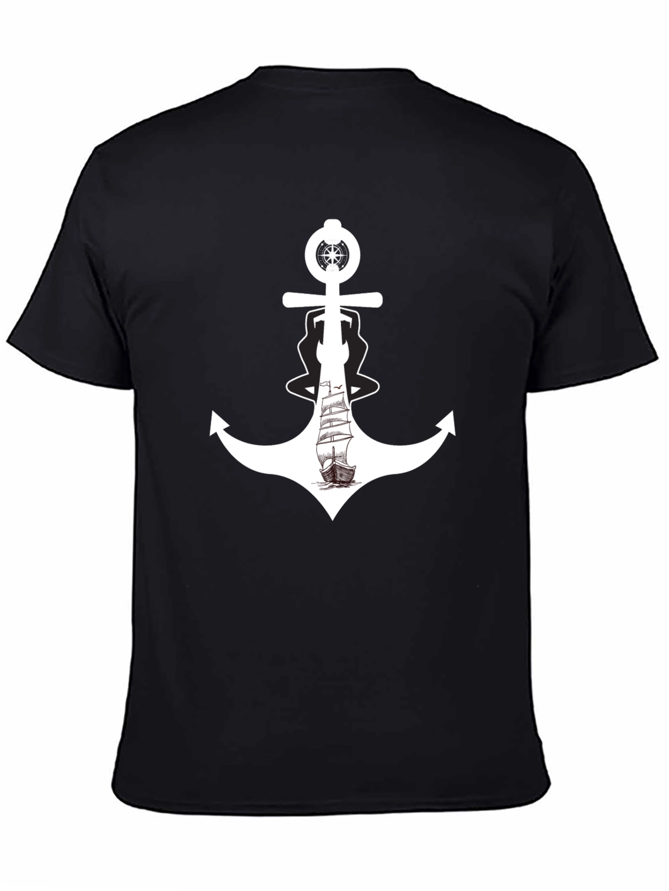 Nautical Anchor Ship Graphic Tee