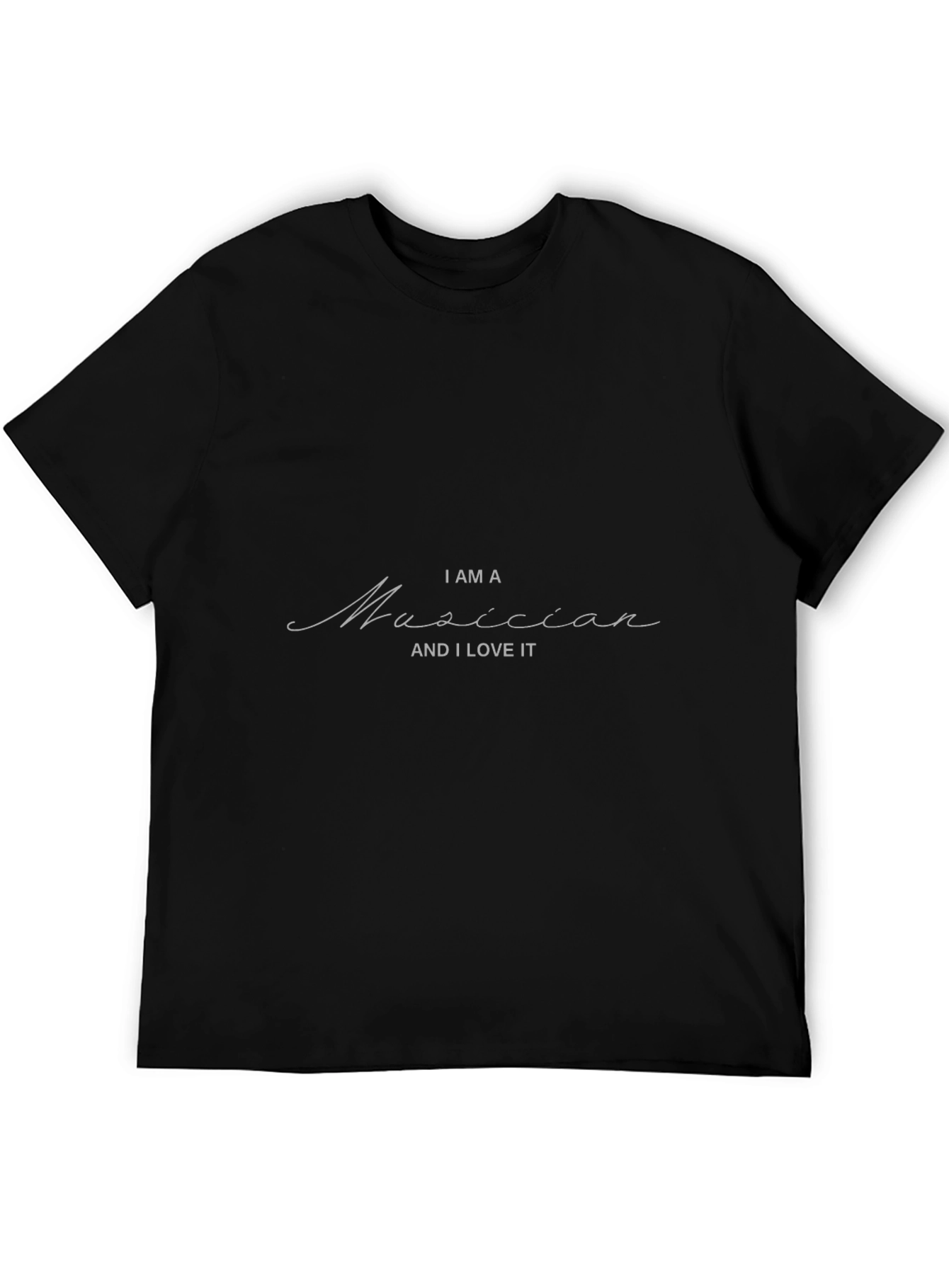 I Am a Musician Black T-Shirt