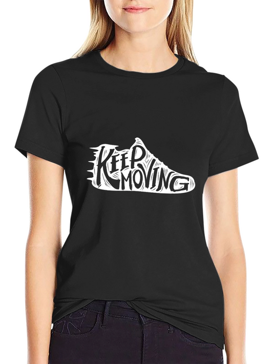 Keep Moving Graphic Tee - Black