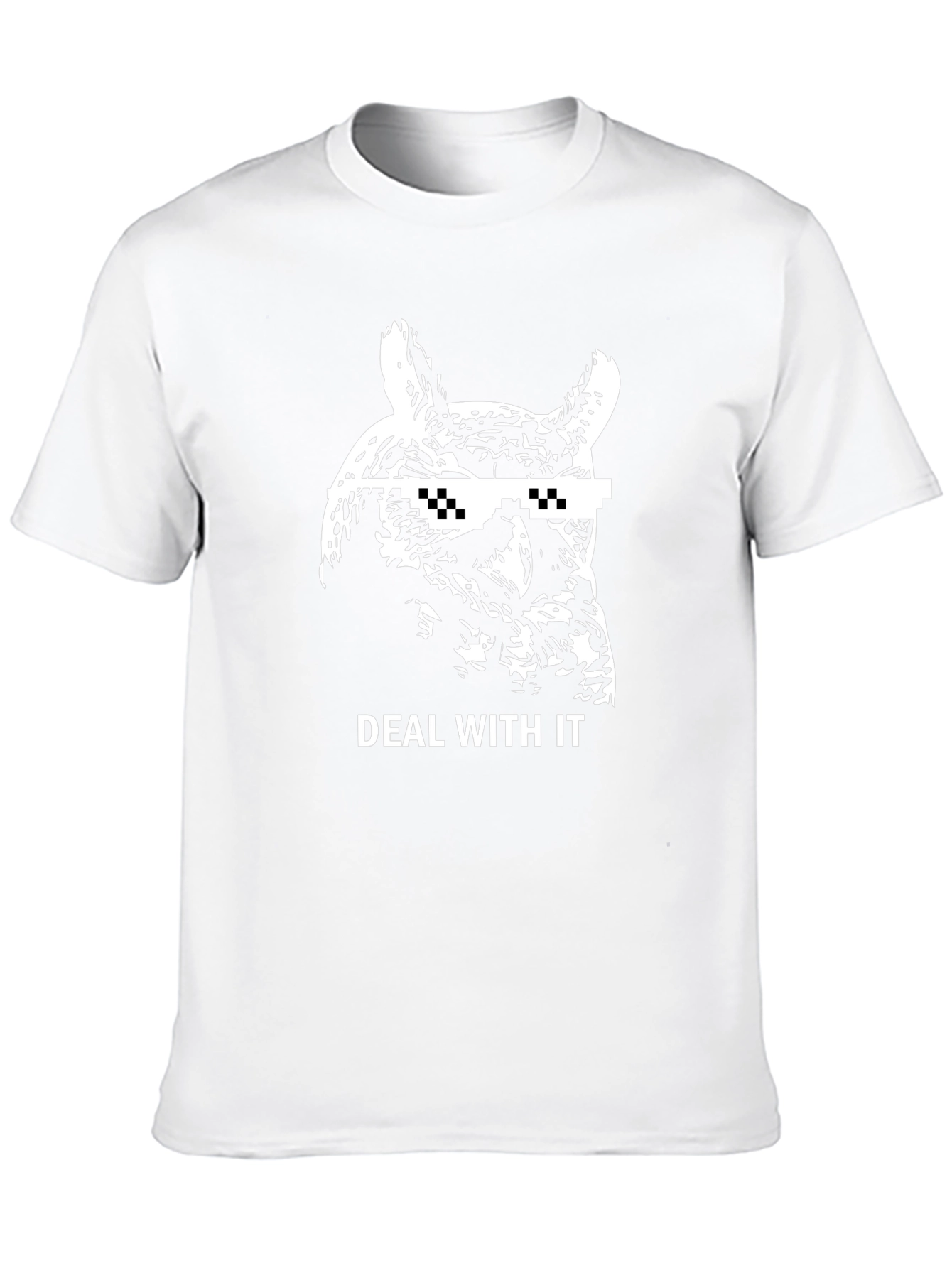 Deal With It Owl Black T-Shirt