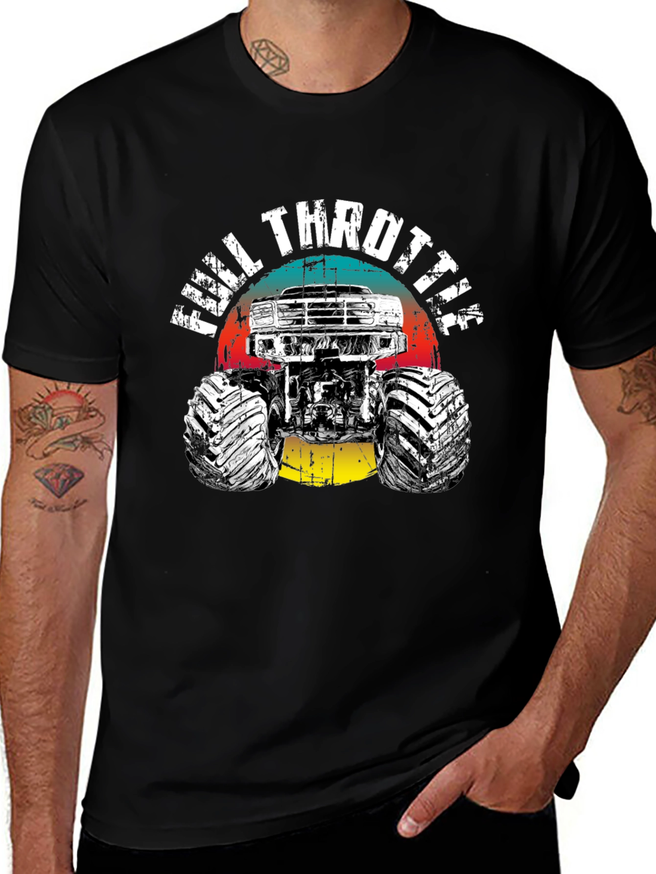 Full Throttle Monster Truck Graphic Tee