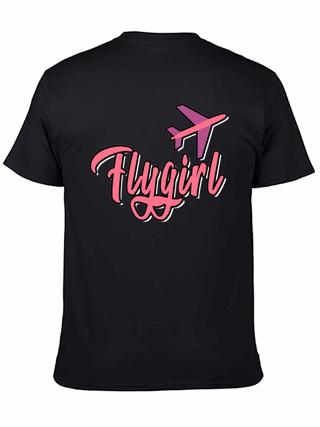 Flygirl Black Graphic Tee