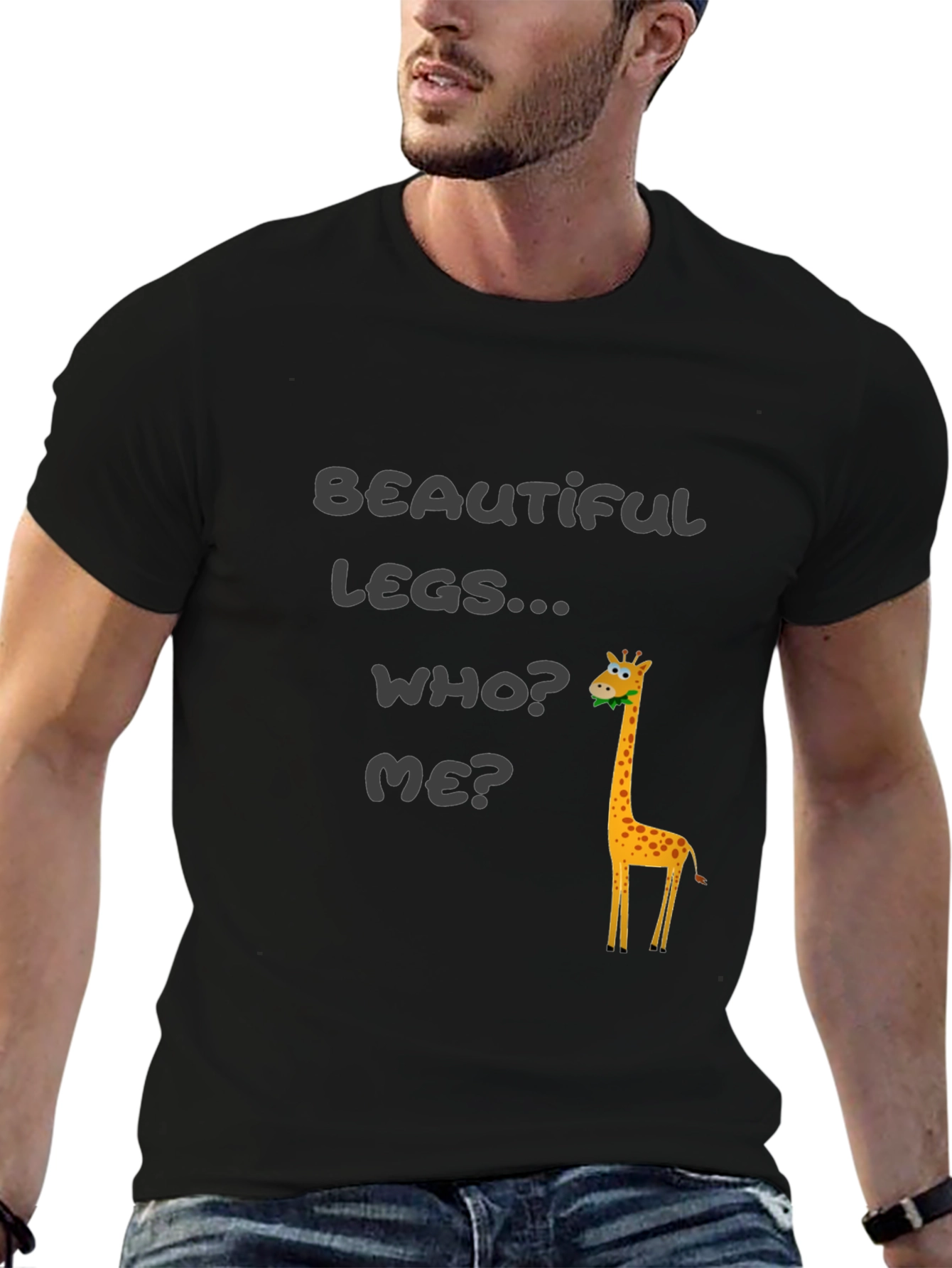 Funny Giraffe T-Shirt - Beautiful Legs