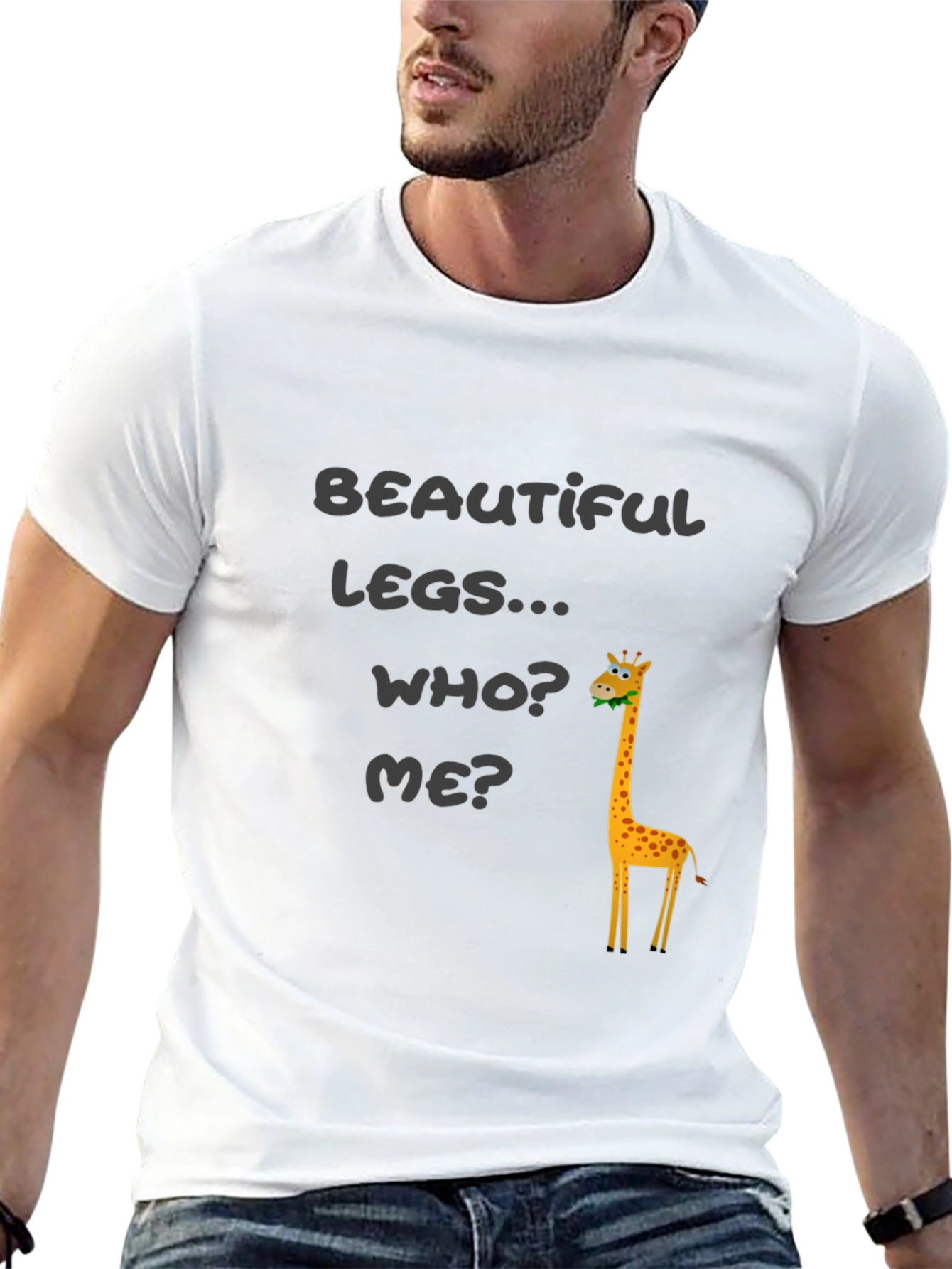 Funny Giraffe T-Shirt - Beautiful Legs