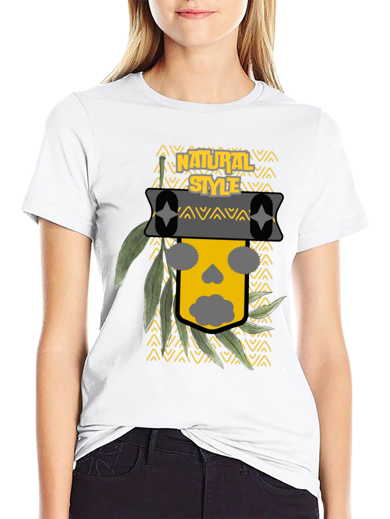 Natural Style Graphic Print T-Shirt