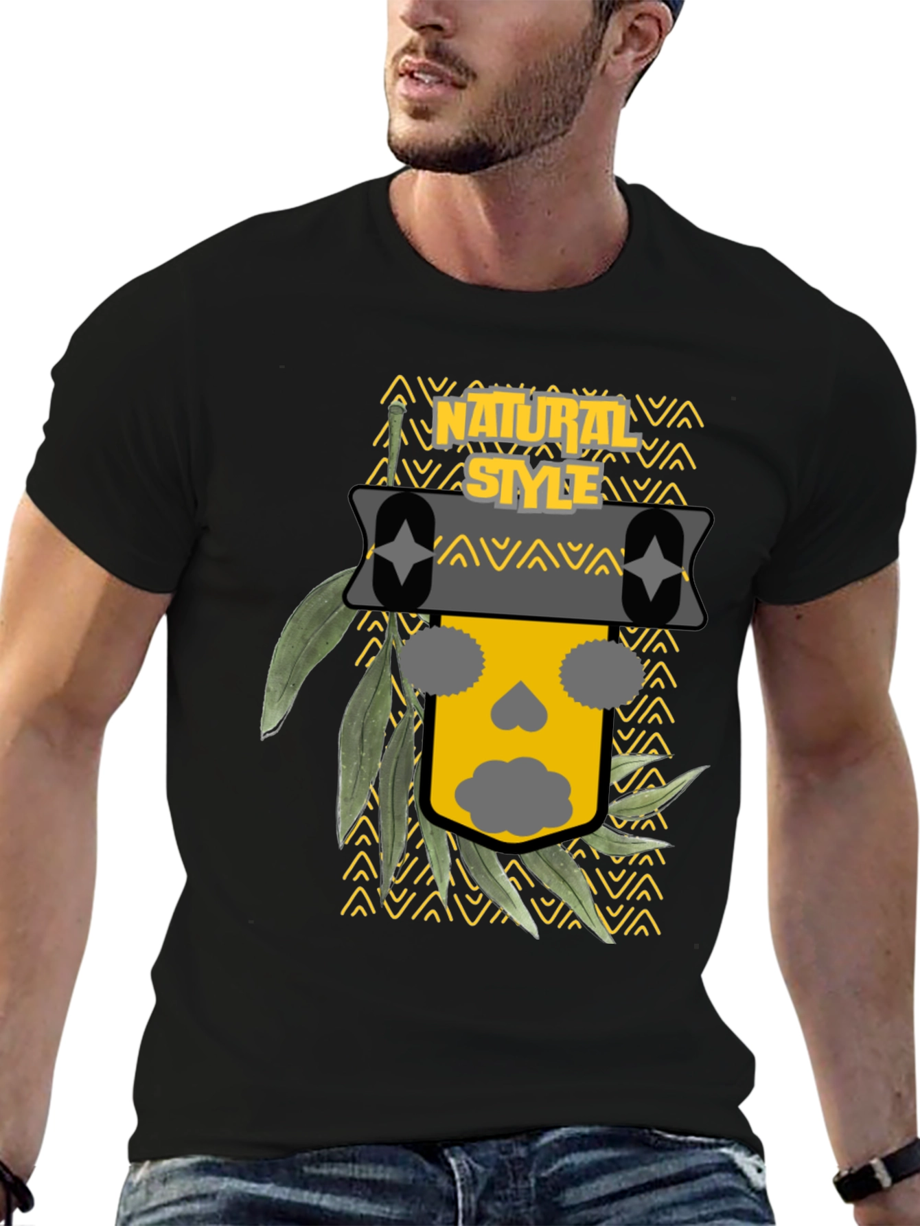 Natural Style Graphic Print T-Shirt
