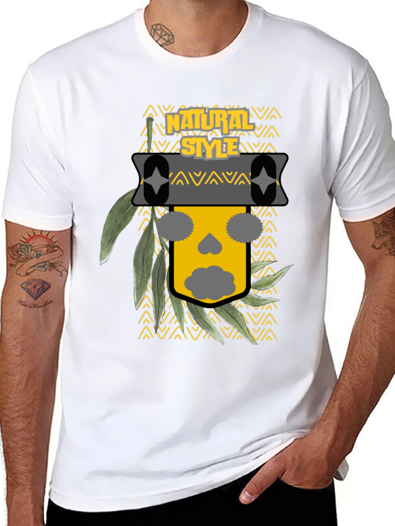 Natural Style Graphic Print T-Shirt