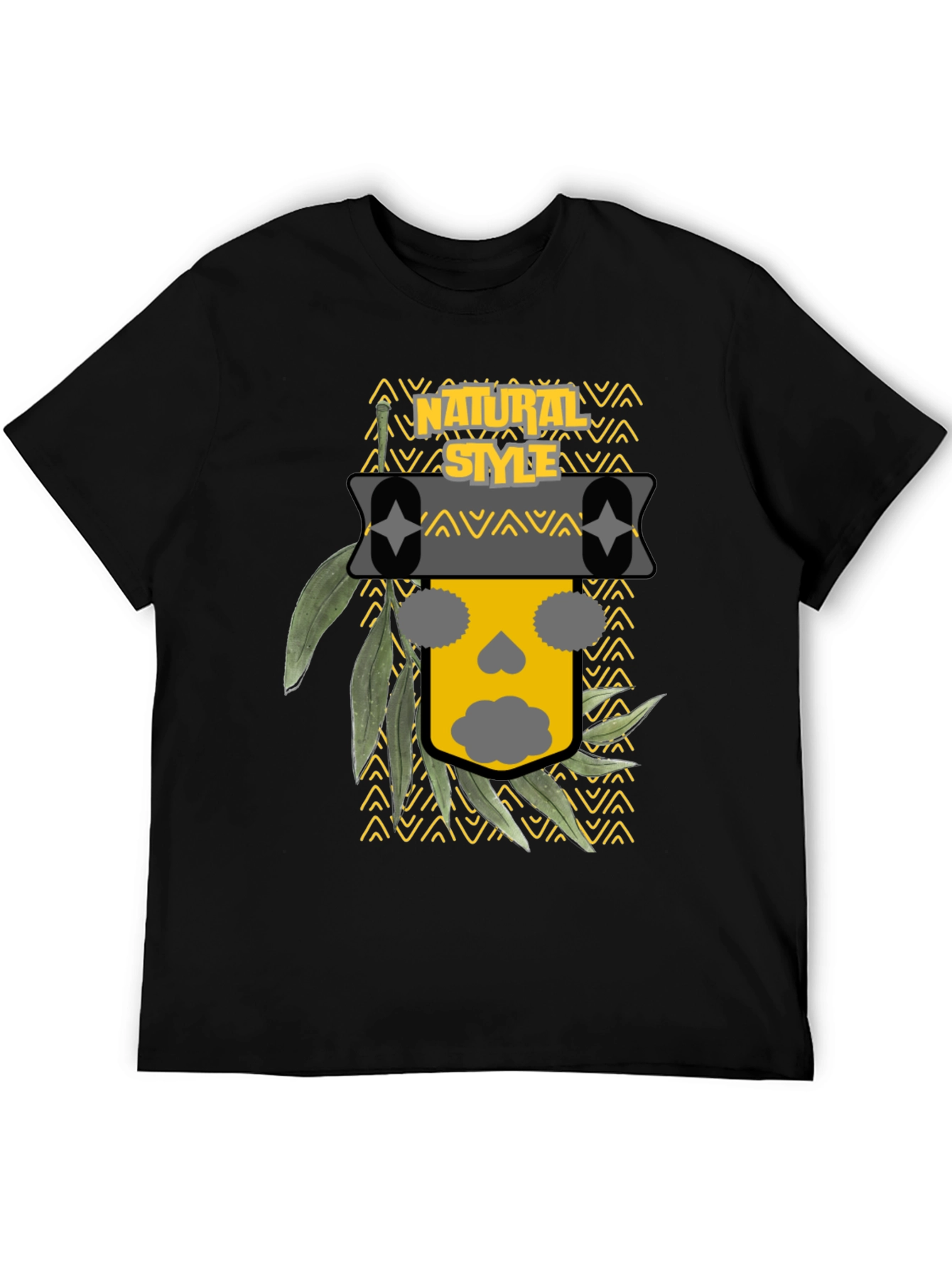 Natural Style Graphic Print T-Shirt