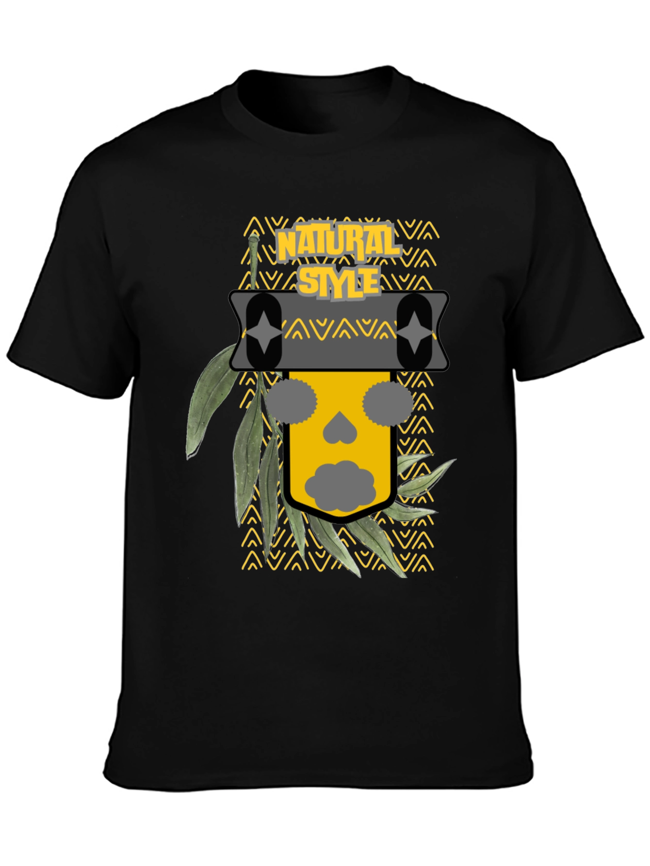 Natural Style Graphic Print T-Shirt
