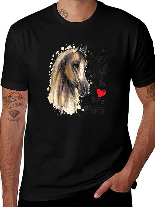Horse Lover T-Shirt -  Just A Girl Who Loves Horses