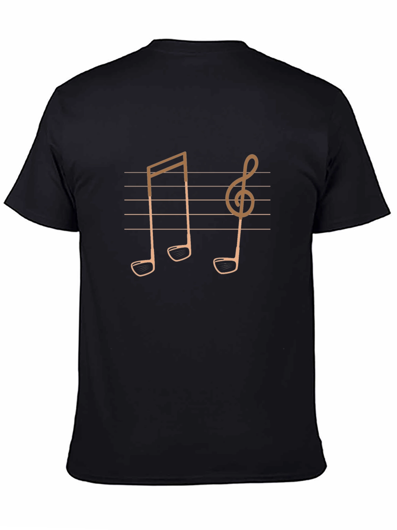 Musical Golf Tee T-Shirt - Unique Design!