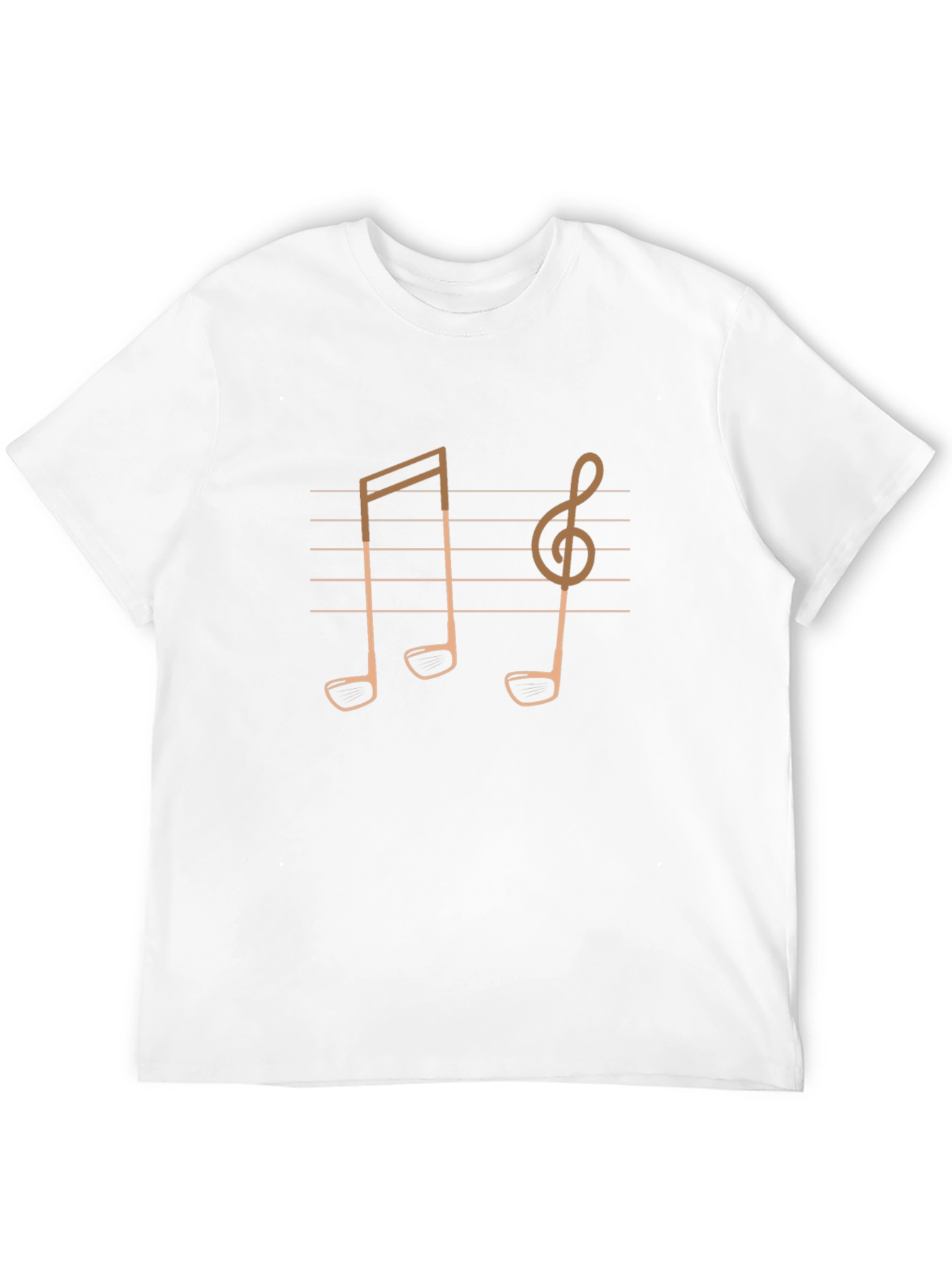 Musical Golf Tee T-Shirt - Unique Design!