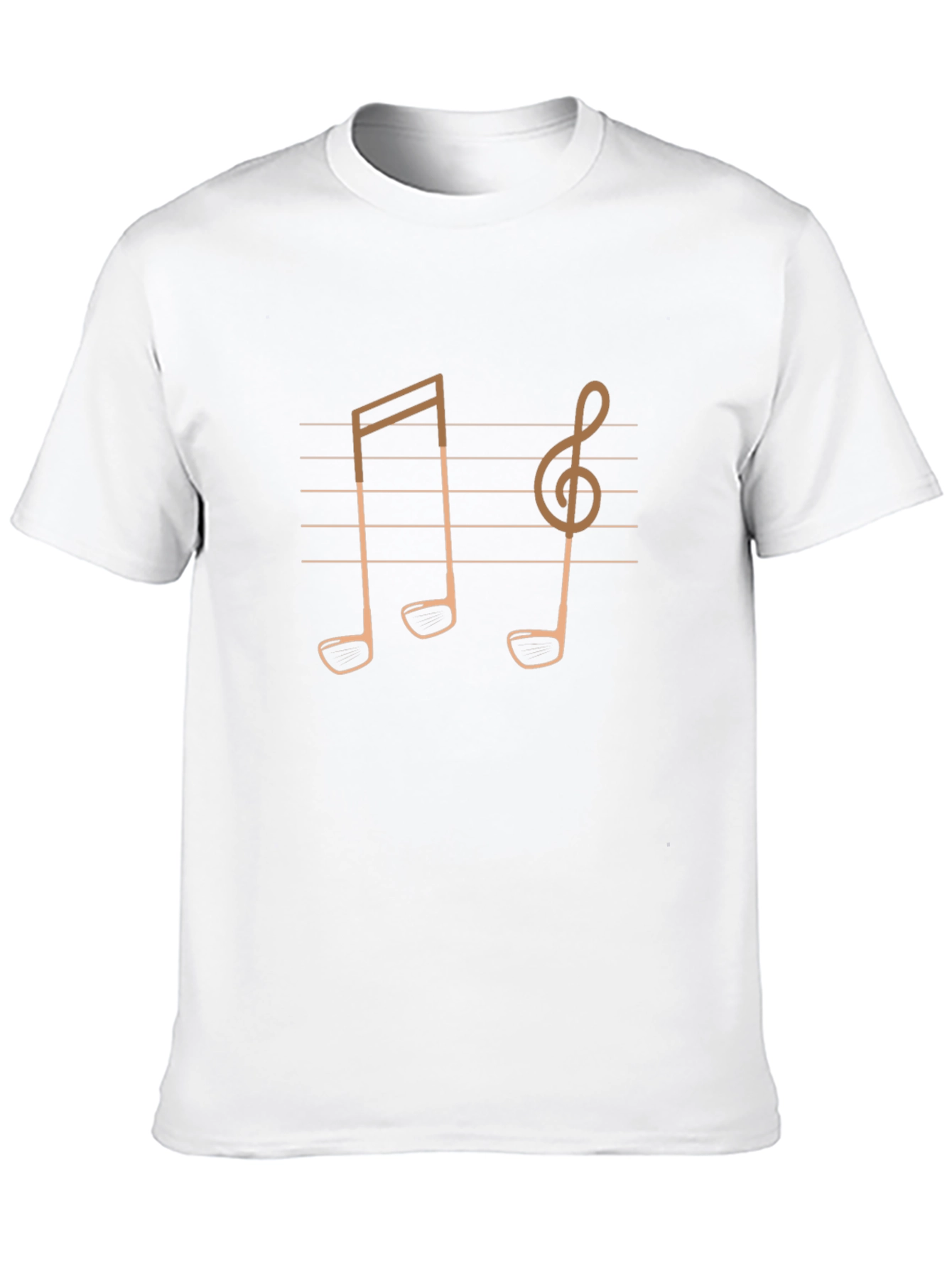 Musical Golf Tee T-Shirt - Unique Design!