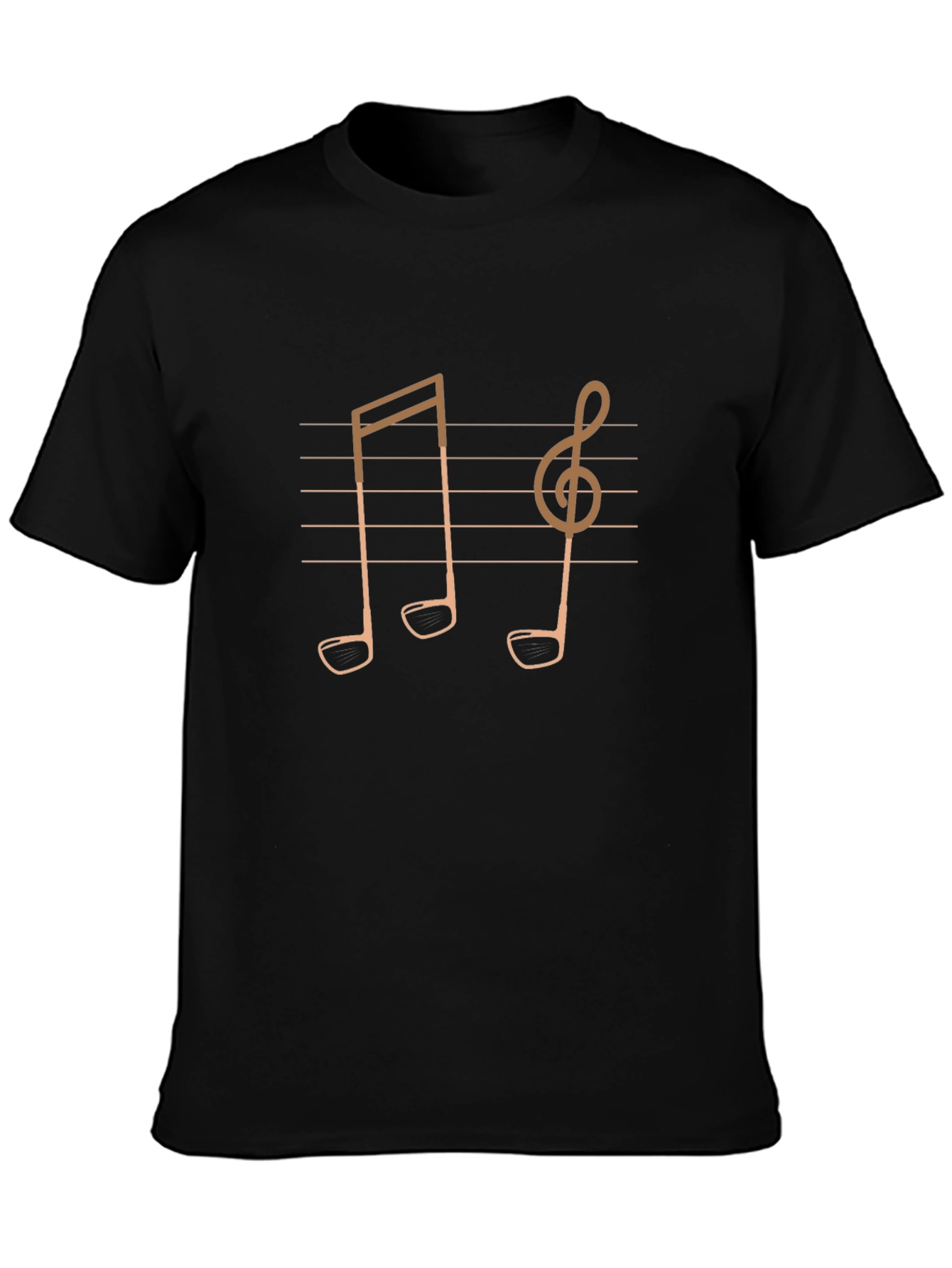 Musical Golf Tee T-Shirt - Unique Design!