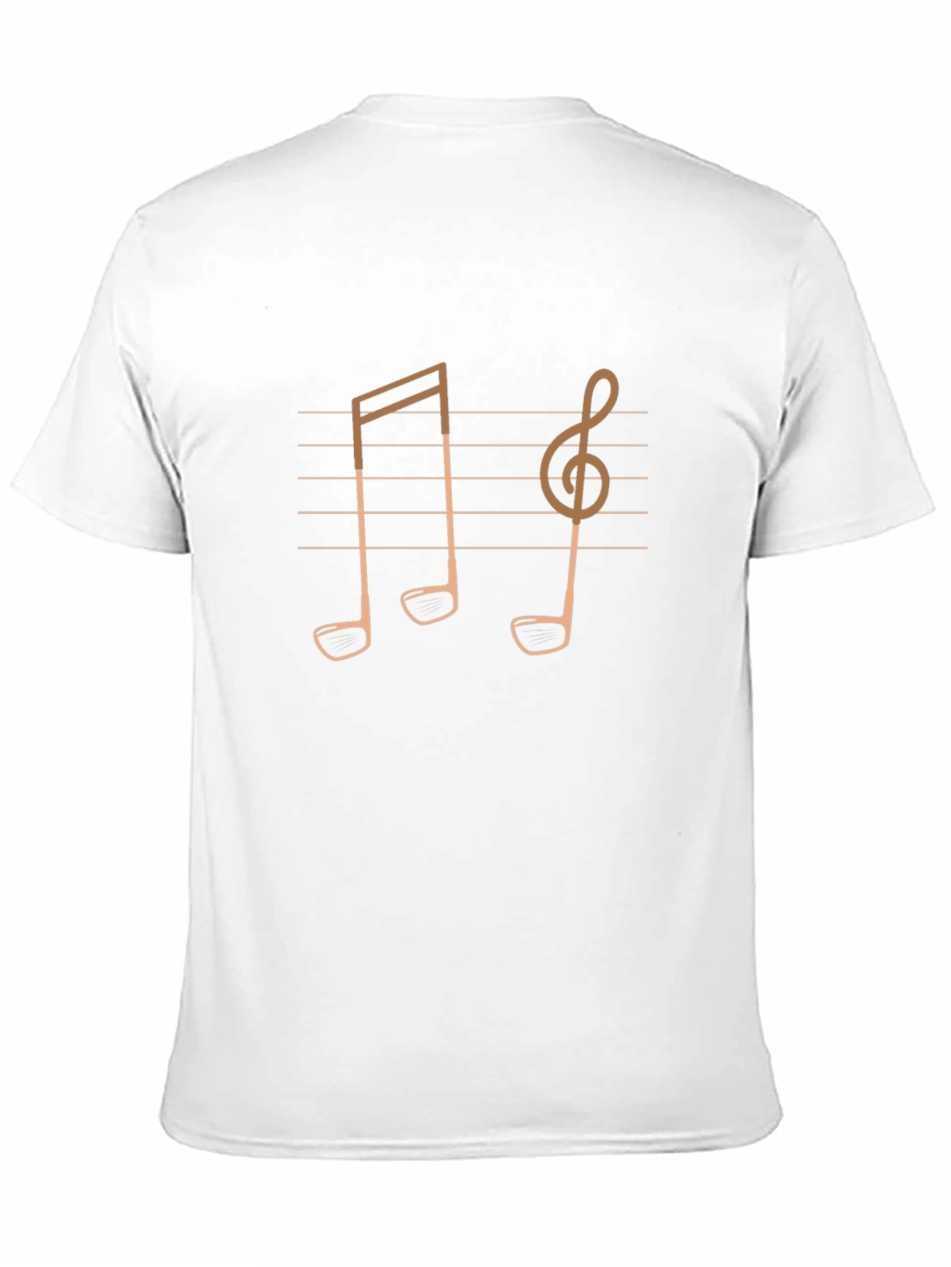 Musical Golf Tee T-Shirt - Unique Design!