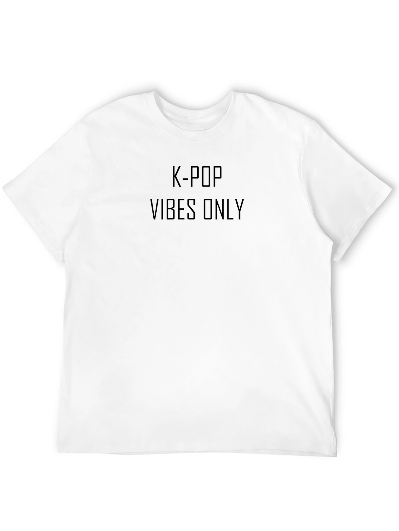 K-Pop Vibes Only Black Graphic Tee