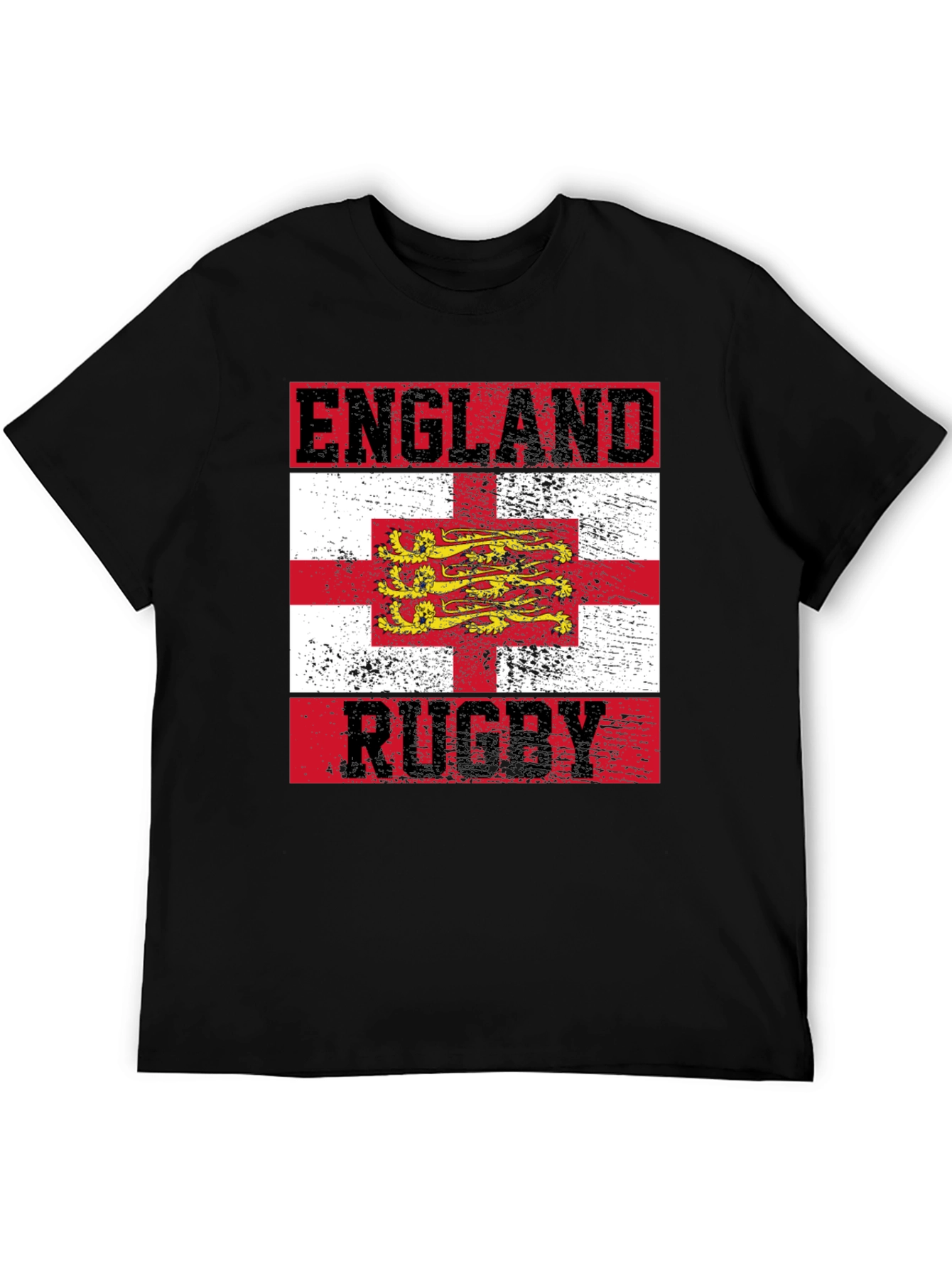 England Rugby T-Shirt - Distressed Style