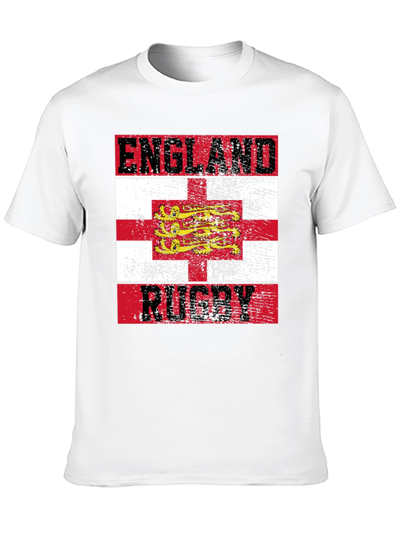 England Rugby T-Shirt - Distressed Style