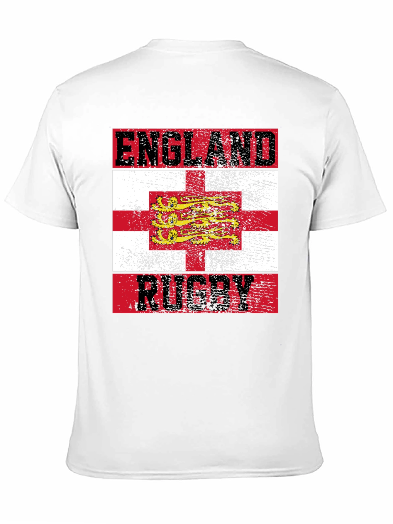 England Rugby T-Shirt - Distressed Style