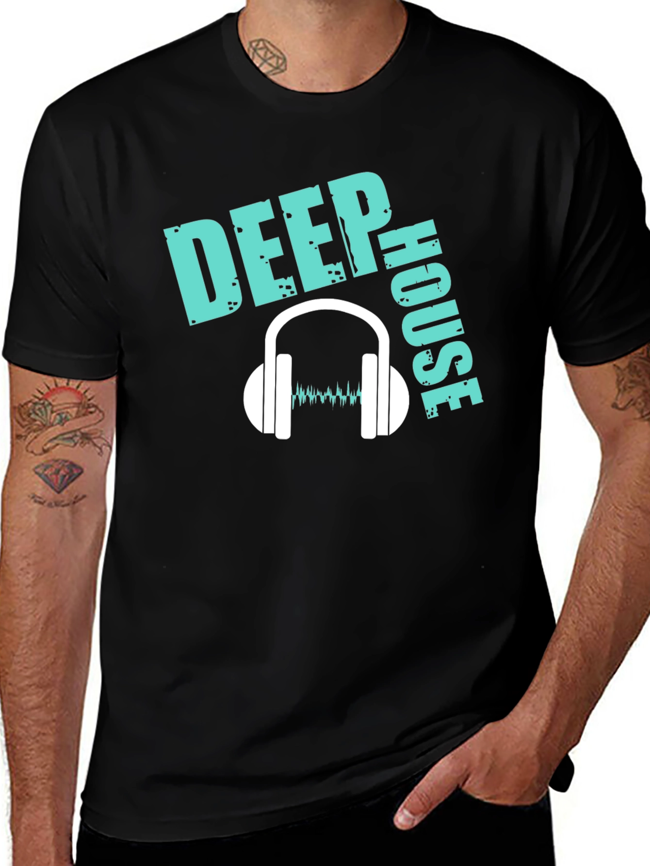 Deep House Music Graphic T-Shirt - DJ Lover Tee