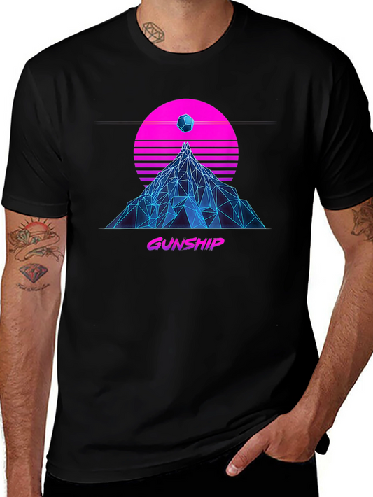 Gunship Synthwave T-Shirt