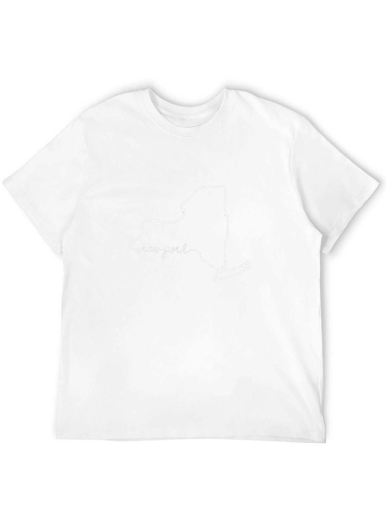 New York State Outline Graphic Tee - Black
