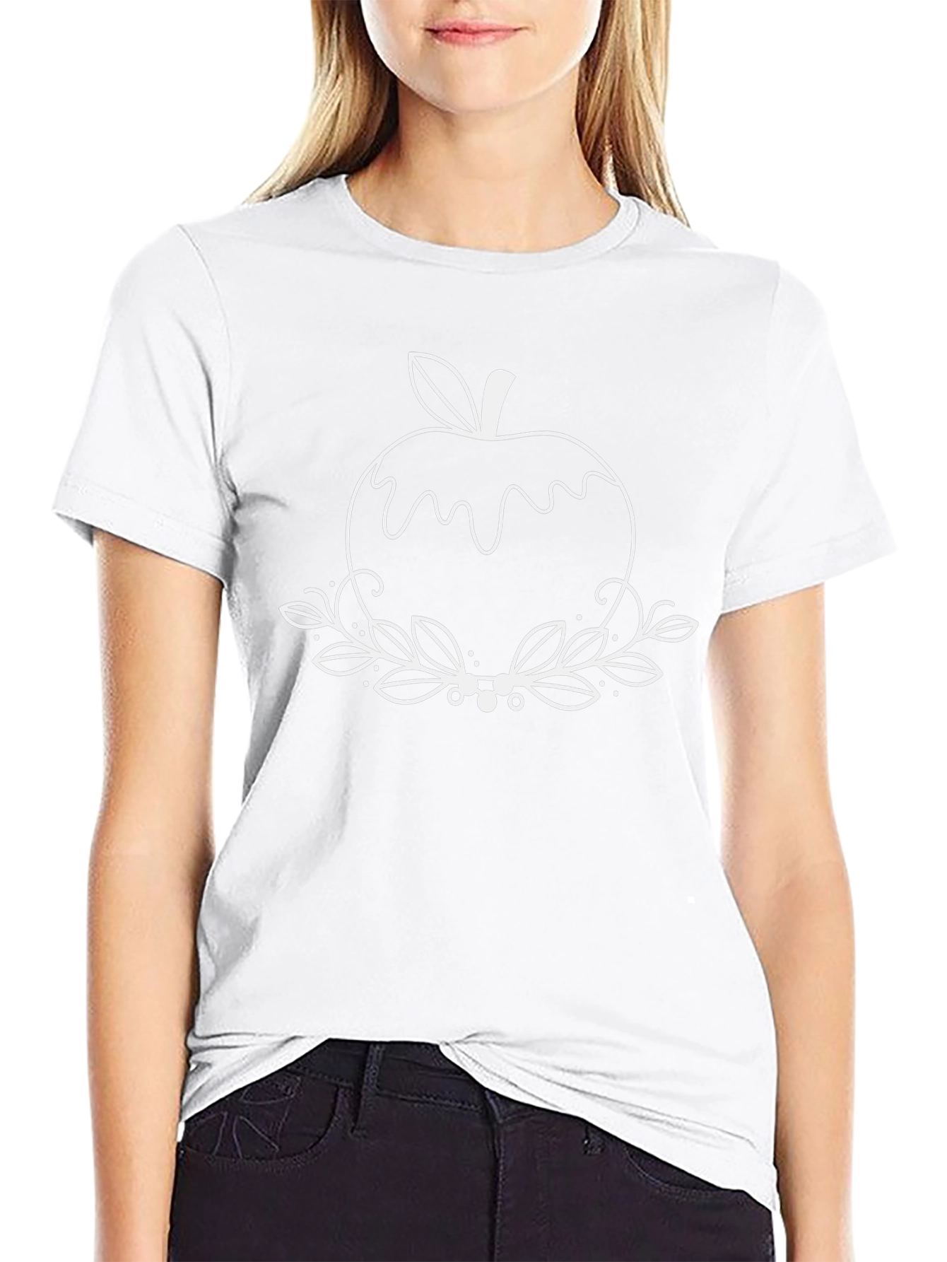 Apple Graphic Black T-Shirt - Stylish Casual Wear
