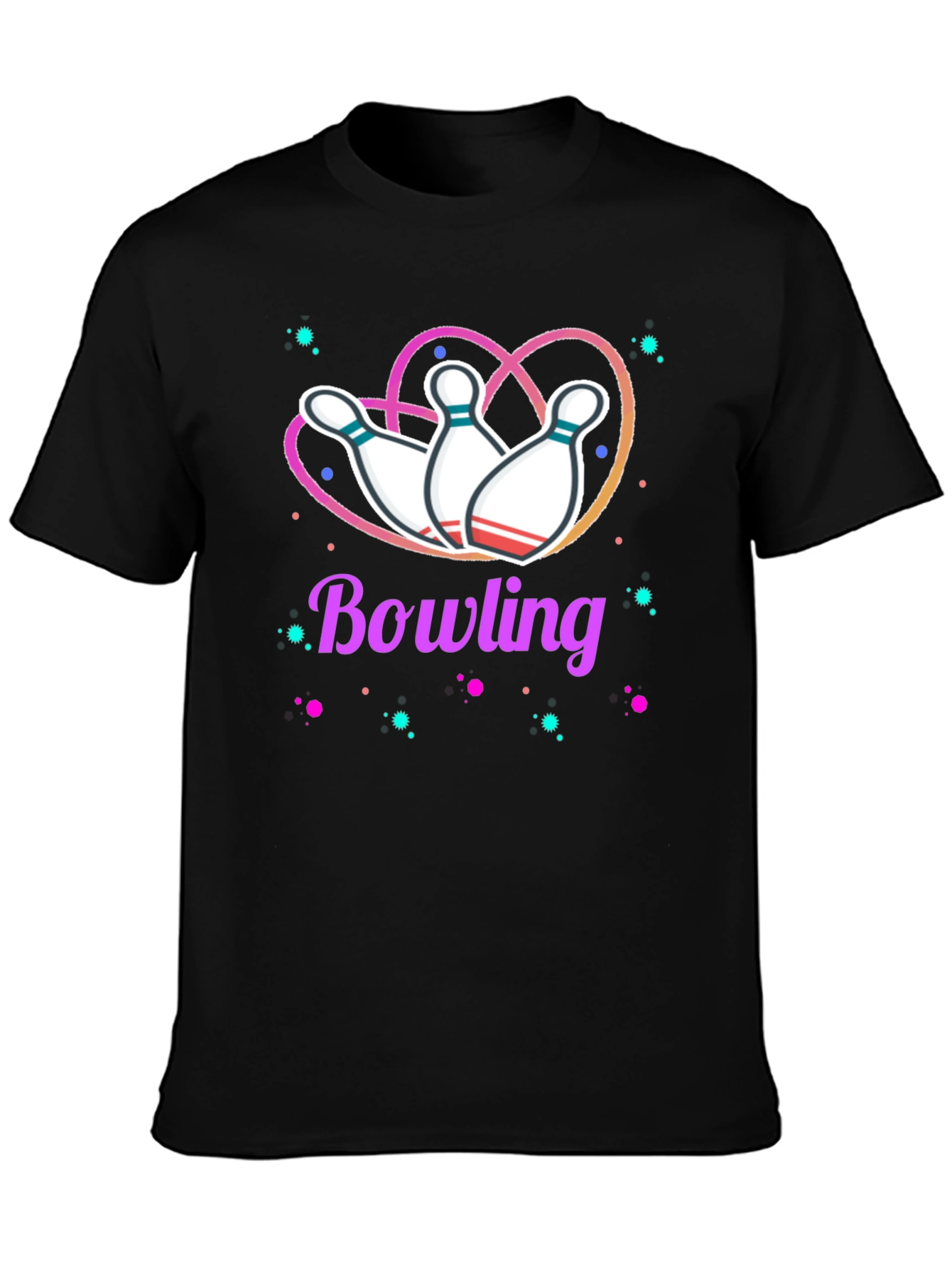 Bowling Heart T-Shirt - Perfect for Bowling Enthusiasts
