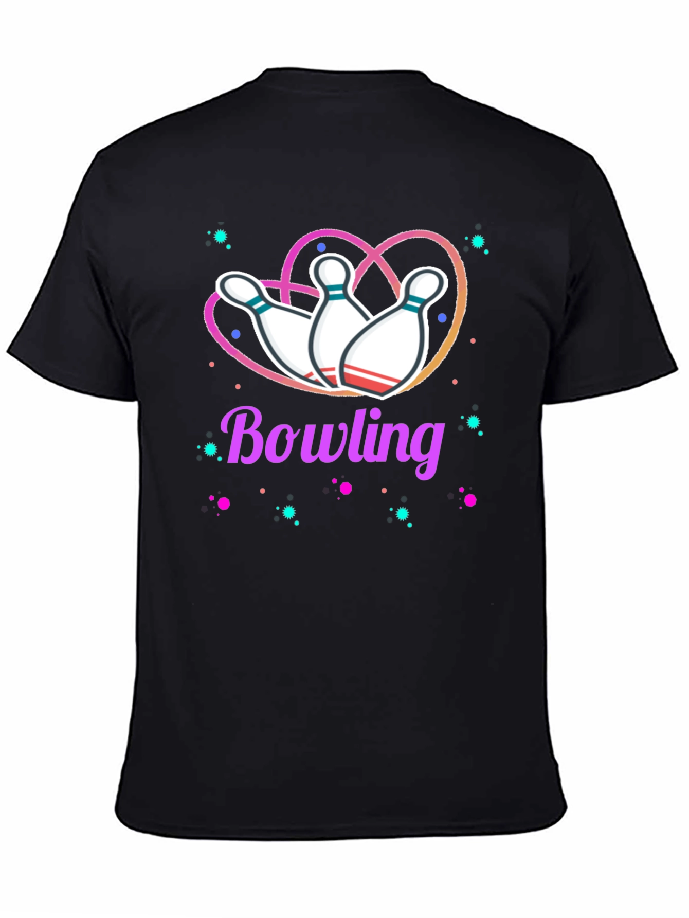 Bowling Heart T-Shirt - Perfect for Bowling Enthusiasts
