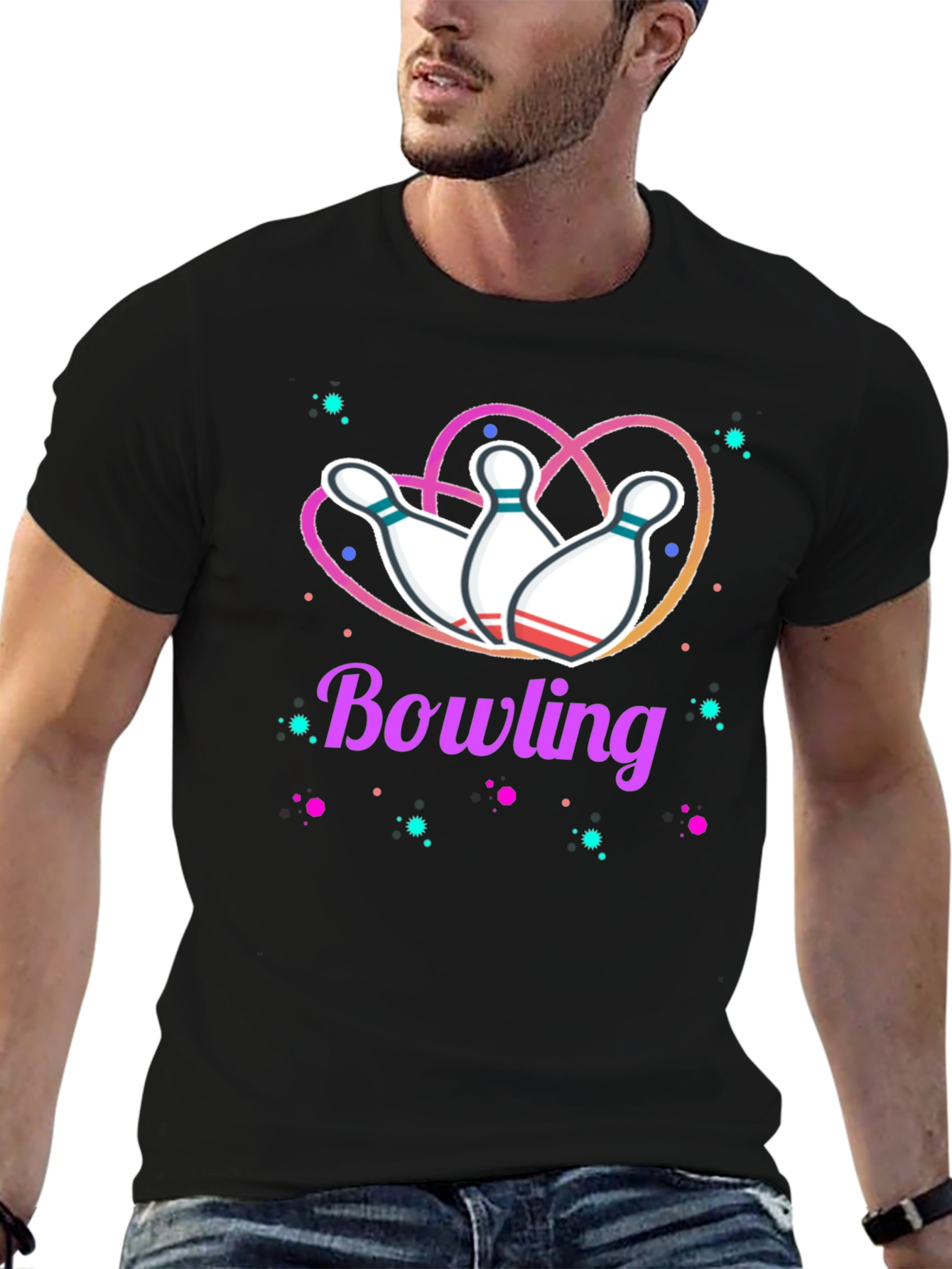 Bowling Heart T-Shirt - Perfect for Bowling Enthusiasts