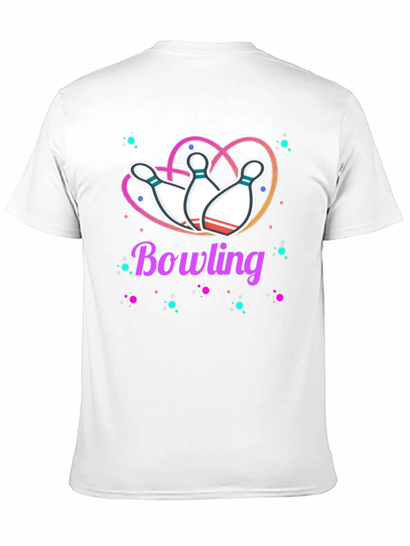 Bowling Heart T-Shirt - Perfect for Bowling Enthusiasts