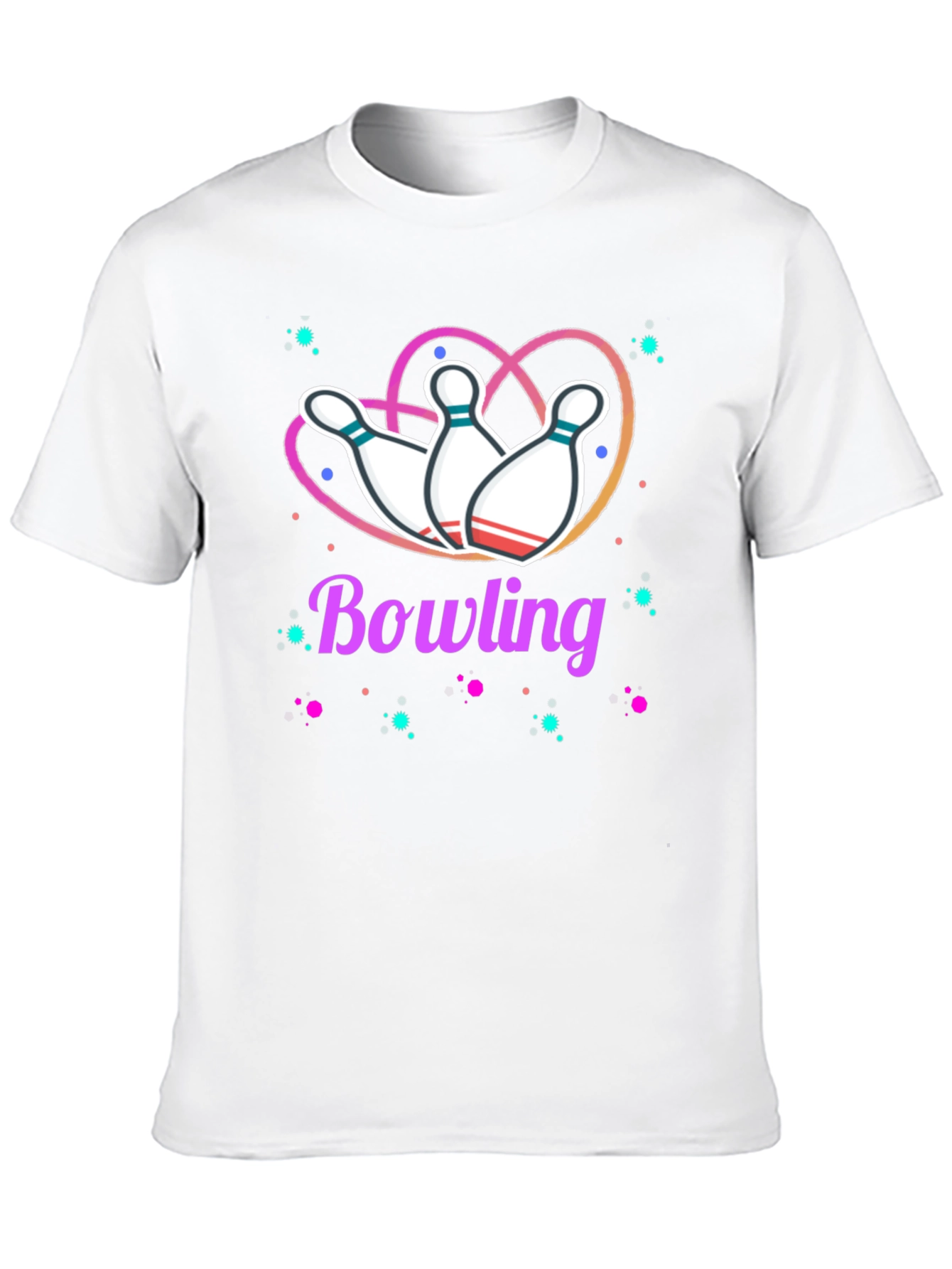 Bowling Heart T-Shirt - Perfect for Bowling Enthusiasts